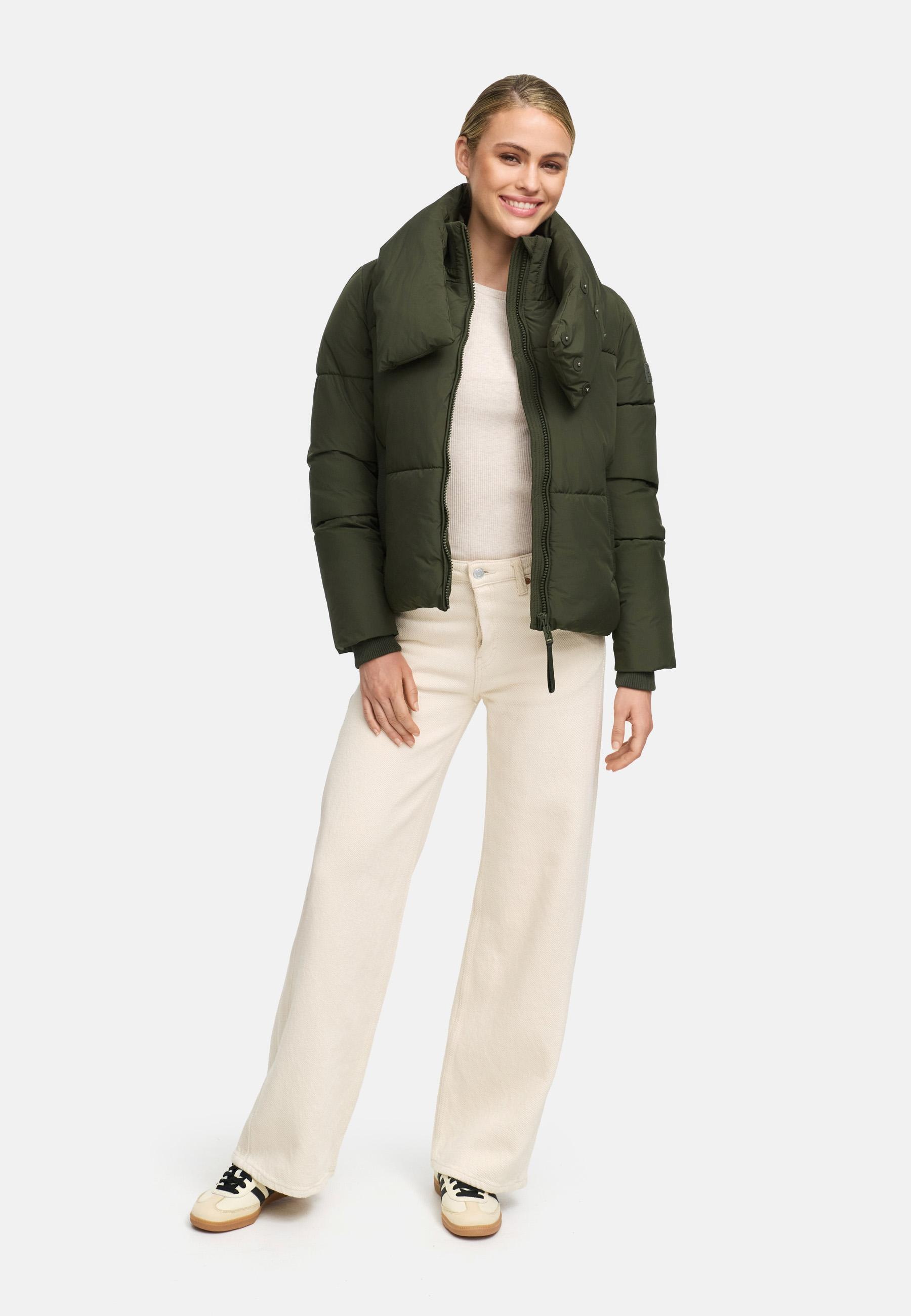 Navahoo Outdoorjacke »Traumelfe 14«, ohne Kapuze, Winter Steppjacke mit hohem Kragen