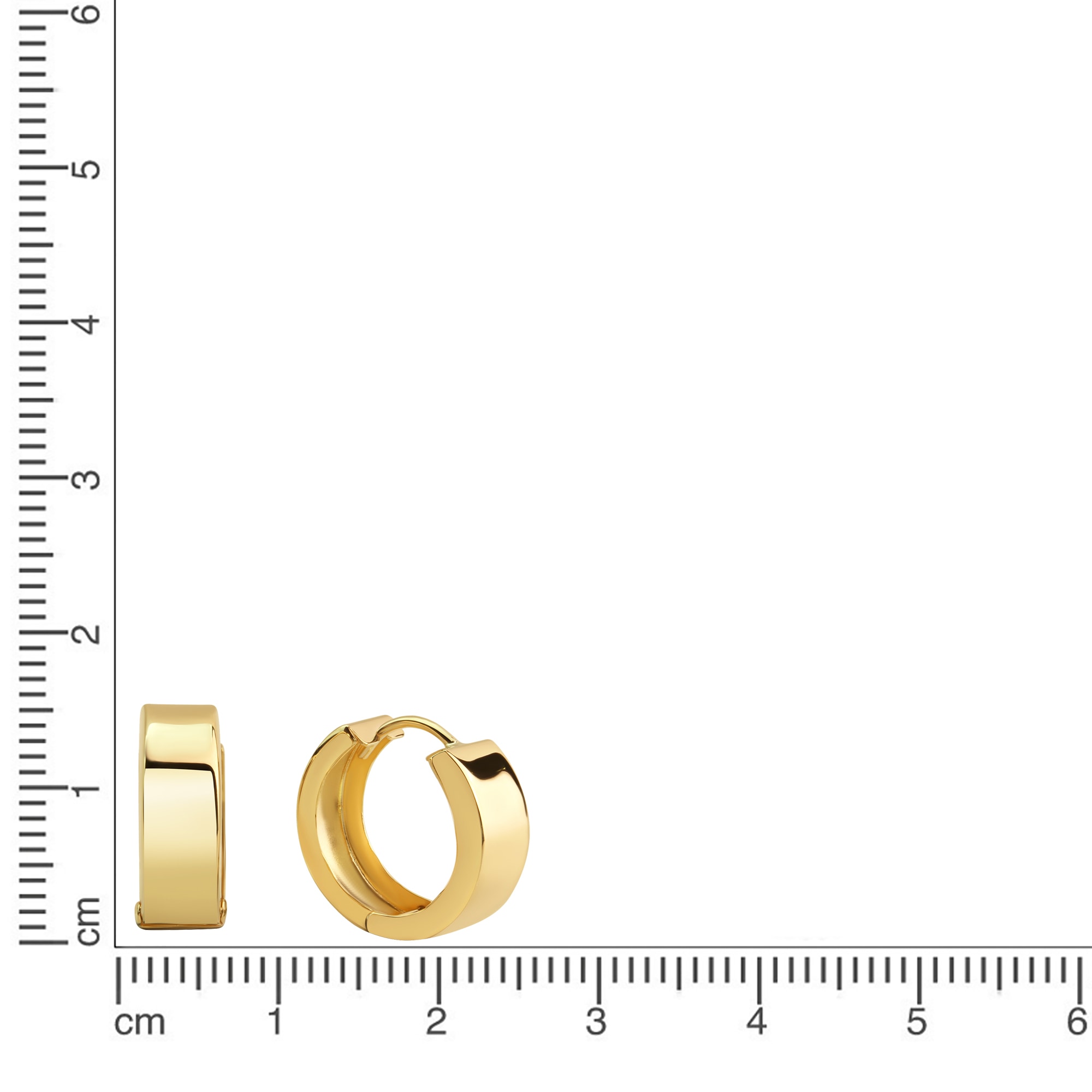Fascination by Ellen K. Paar Creolen »333 Gelbgold 17mm Durchmesser«