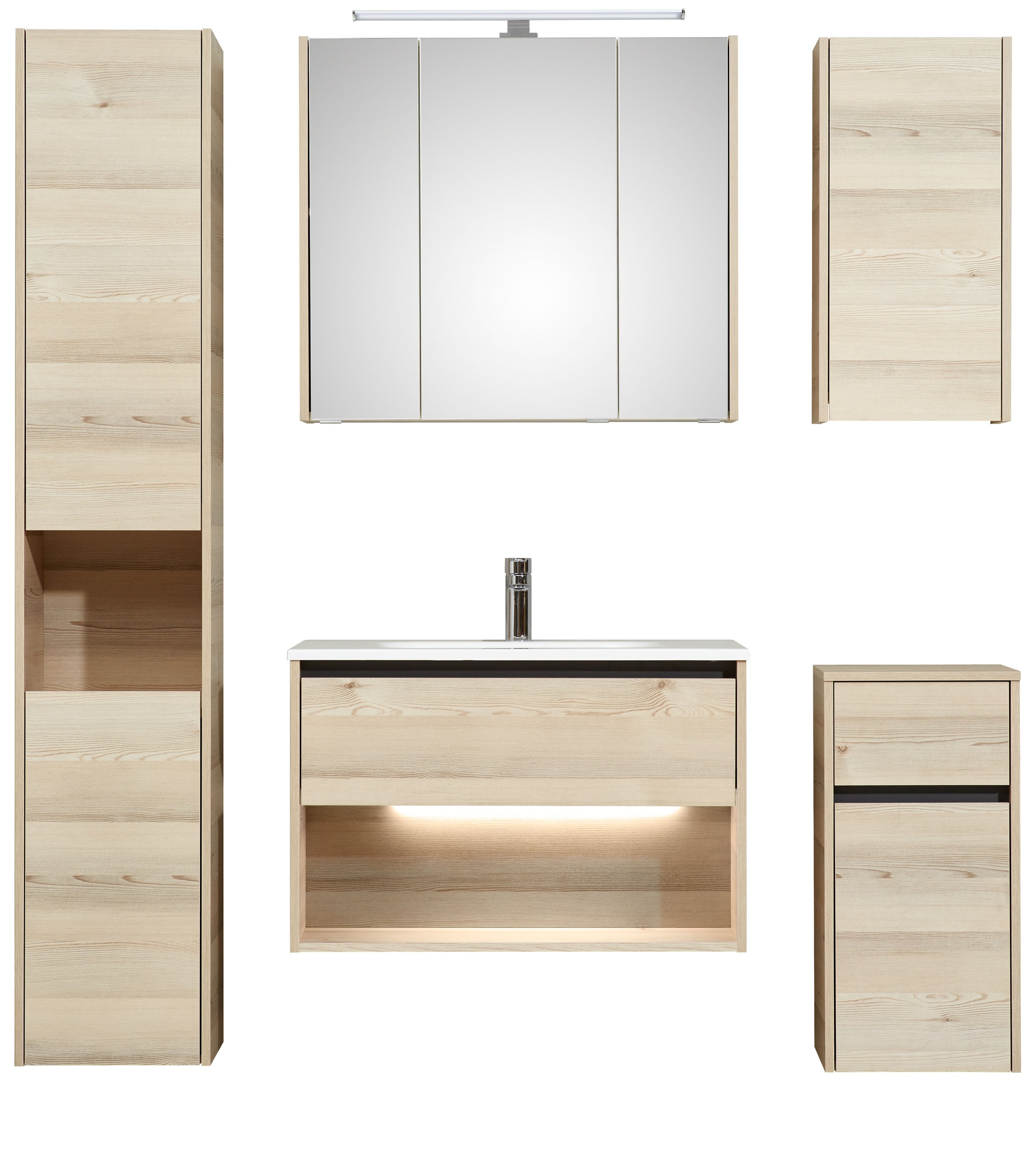 Saphir Badmöbel-Set "Quickset 393" Komplett-Set, 6 Stk. tlg. günstig online kaufen