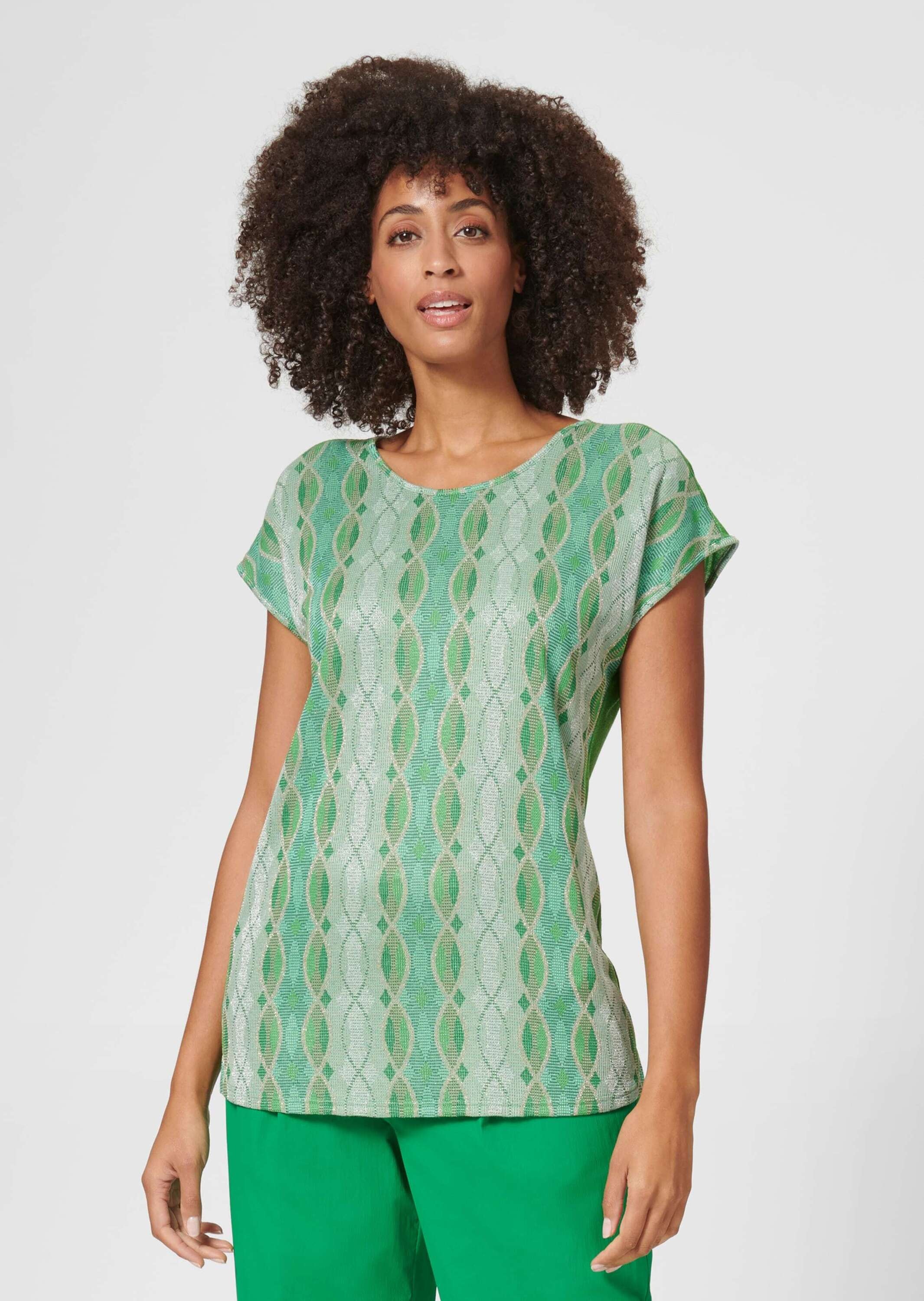 MADELEINE Kurzarmshirt "Shirt Gemustertes Shirt" günstig online kaufen