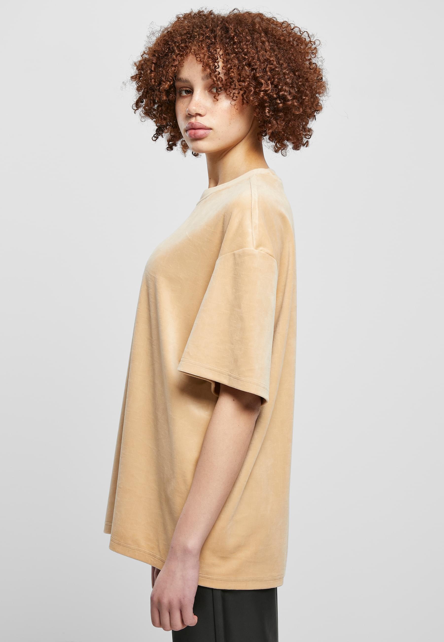Karl Kani Kurzarmshirt »Karl Kani Damen KW224-027-1KK Small Signature Velvet Logo Tee«, (1 tlg.)