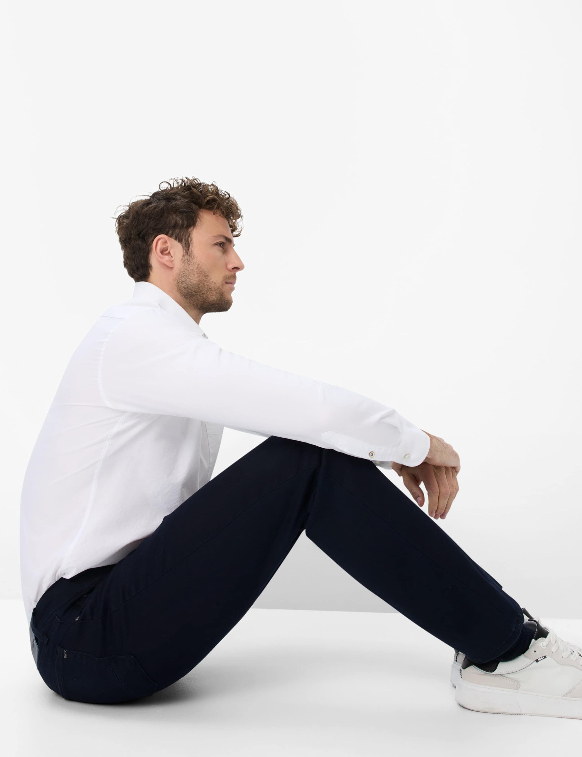 Brax Chuck Men's Trousers Navy 36/L34 5