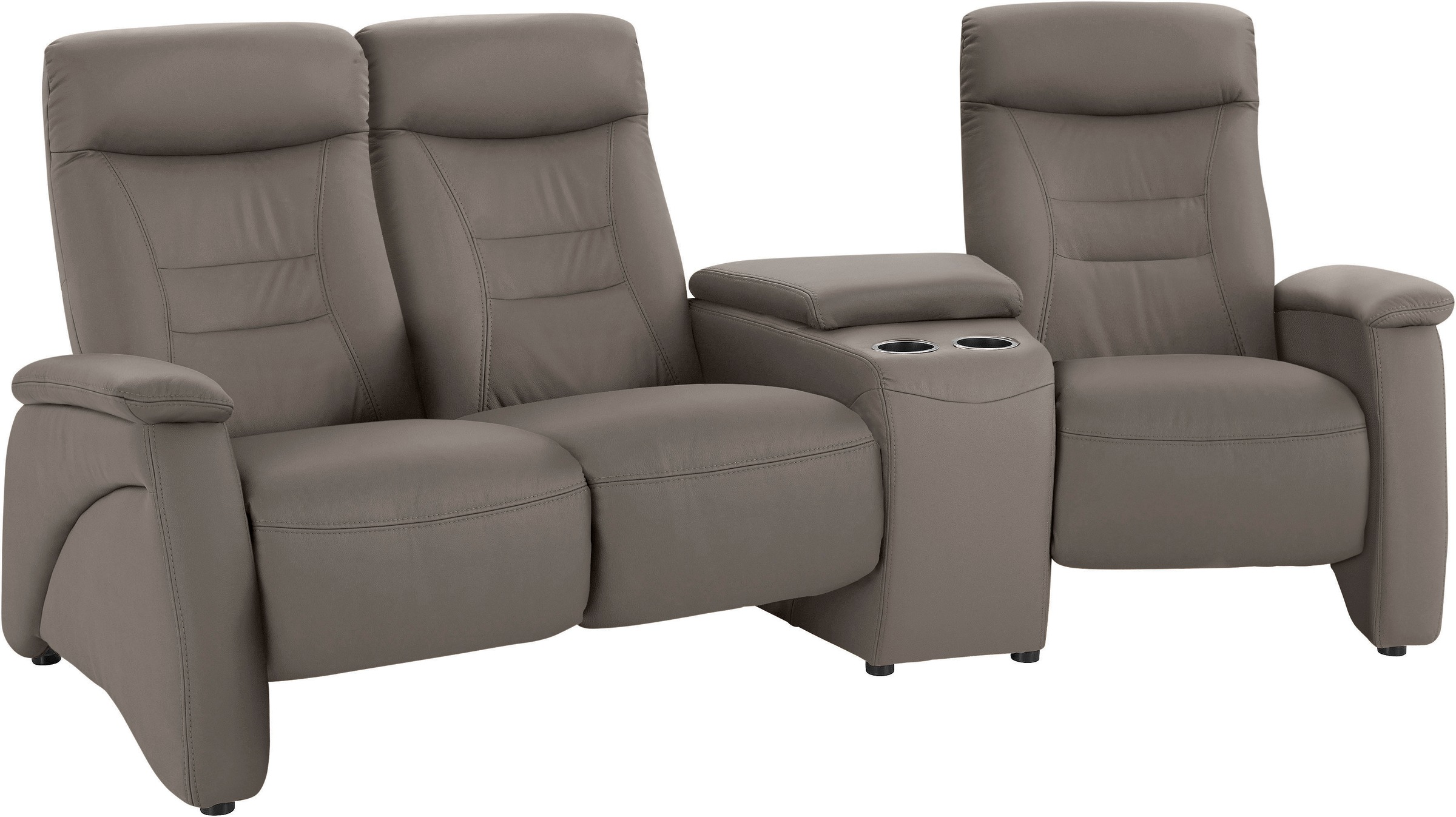 exxpo - sofa fashion 3-Sitzer »Ascoli, Kinosofa mit hohem Sitzkomfort, bequeme Armlehnen«, inkl. Relaxfunktion, Ablage und Staufach, hohe Rückenlehne