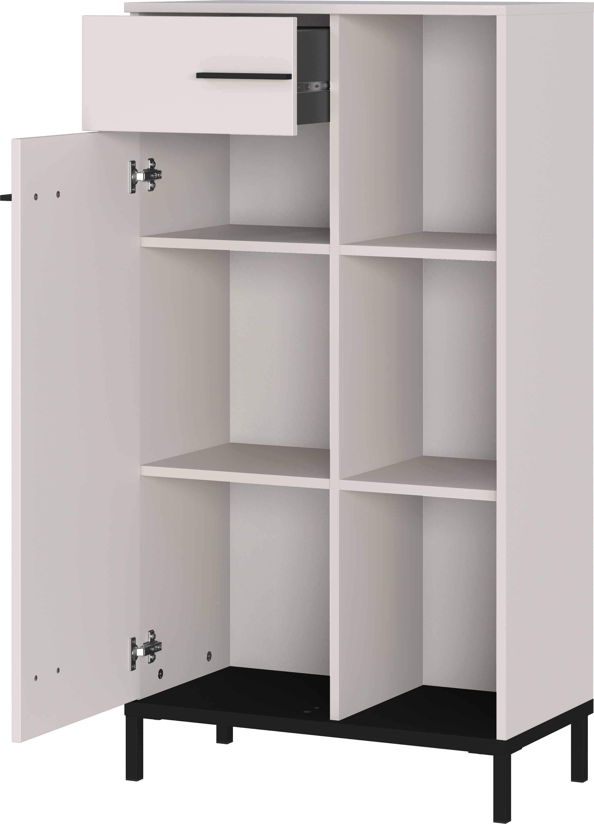 GERMANIA Aktenschrank »GW-Rovigo mit offenem Regal & Schublade,«, (1 St.), spiegelverkehrt montierbar, Höhe 120 cm, Made in Germany