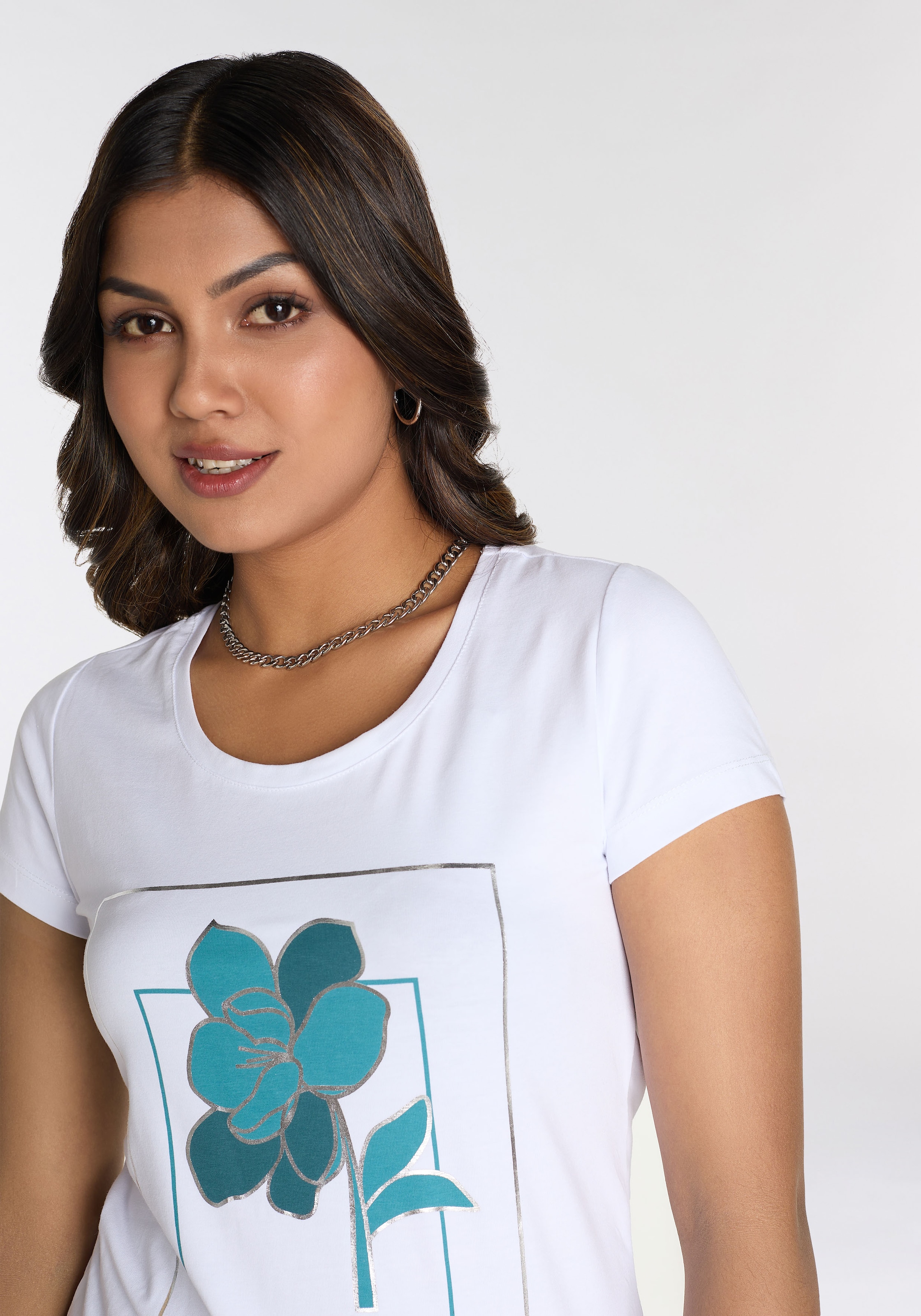 Laura Scott T-Shirt, mit modischem Frontprint