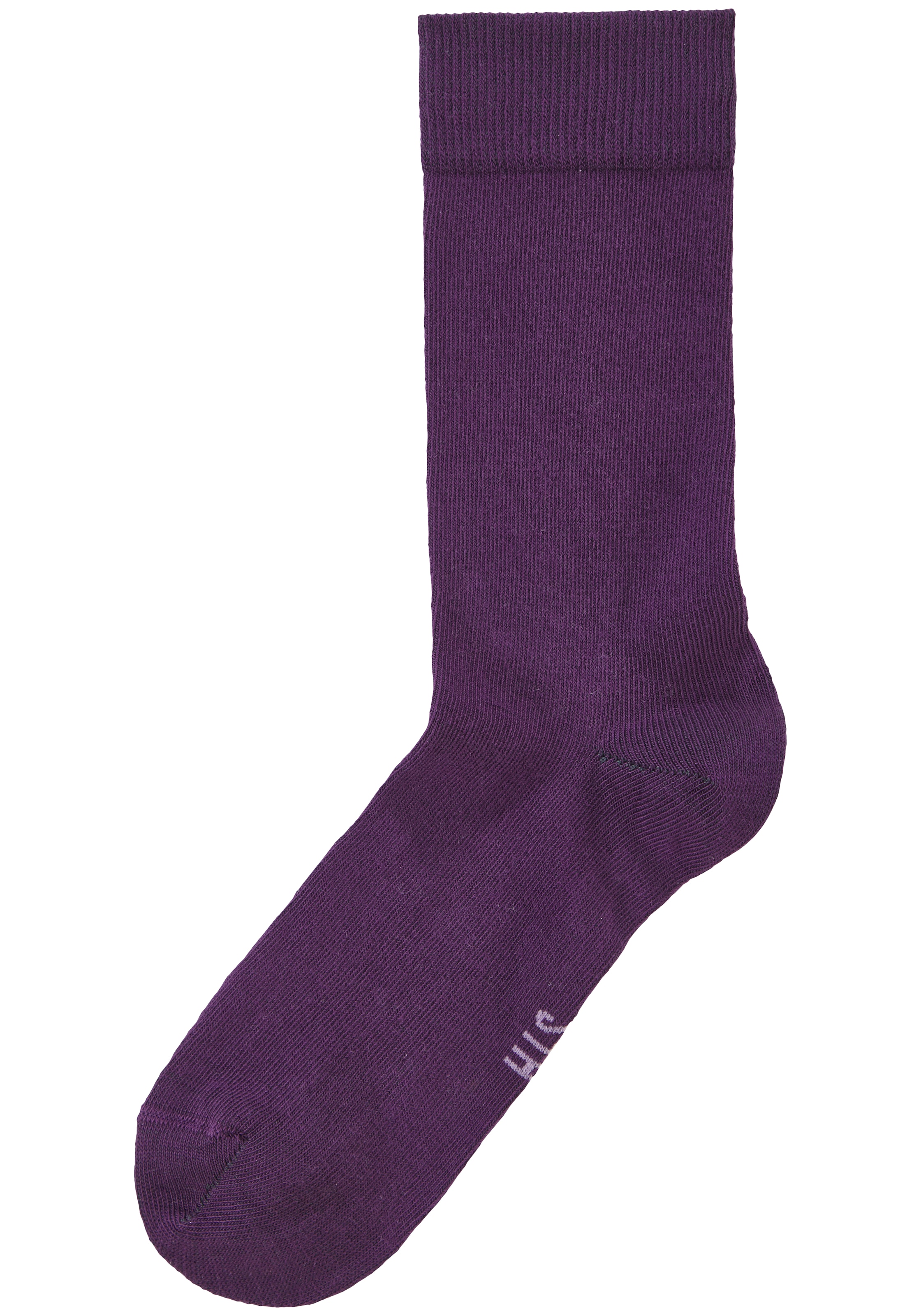 H.I.S Freizeitsocken »Damen und Herren Atmungsaktiver Baumwollanteil; Business, Basic« Packung, 10 Stk. tlg. mit weichen Rippbündchen