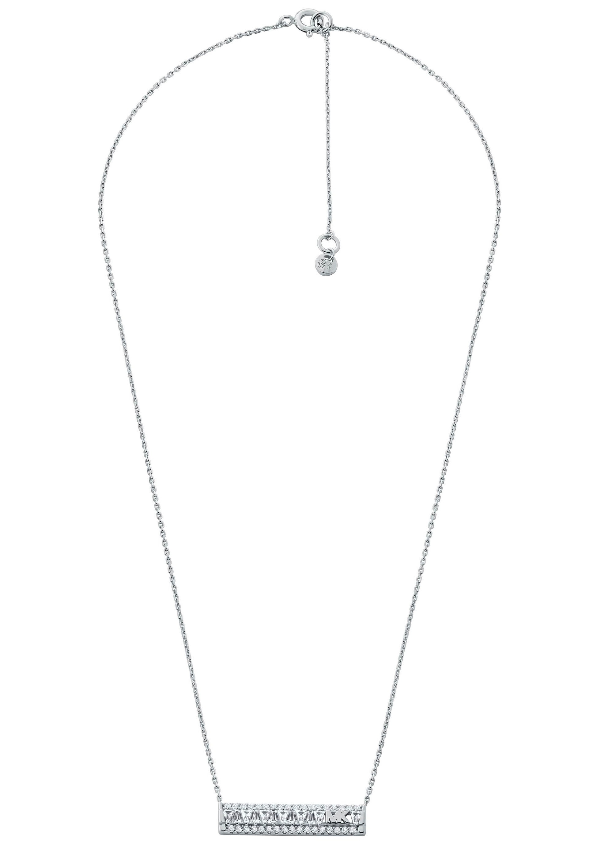 MICHAEL KORS Ohrring und Ketten Set »PREMIUM, TAPERED BAGUETTE BAR, MKC1688SET«, (Set, 3 tlg.), mit Zirkonia (synth.)
