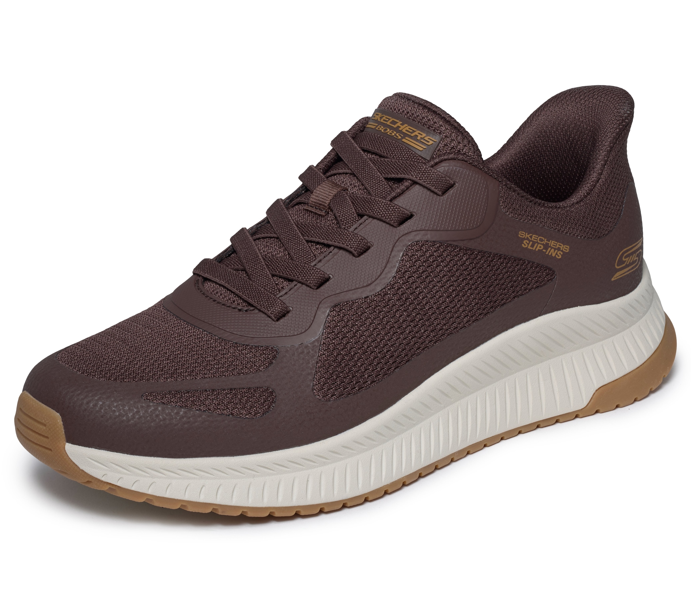 Skechers Slip-On Sneaker "BOBS SQUAD 4" Trainingsschuh, Sneaker, Schnürschuh zum einfachen Schlupfen