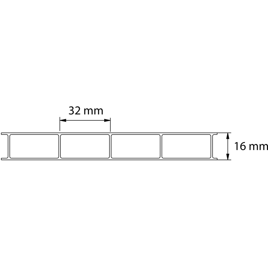 GUTTA Doppelstegplatte »GUTTACRYL«, (1 St.)