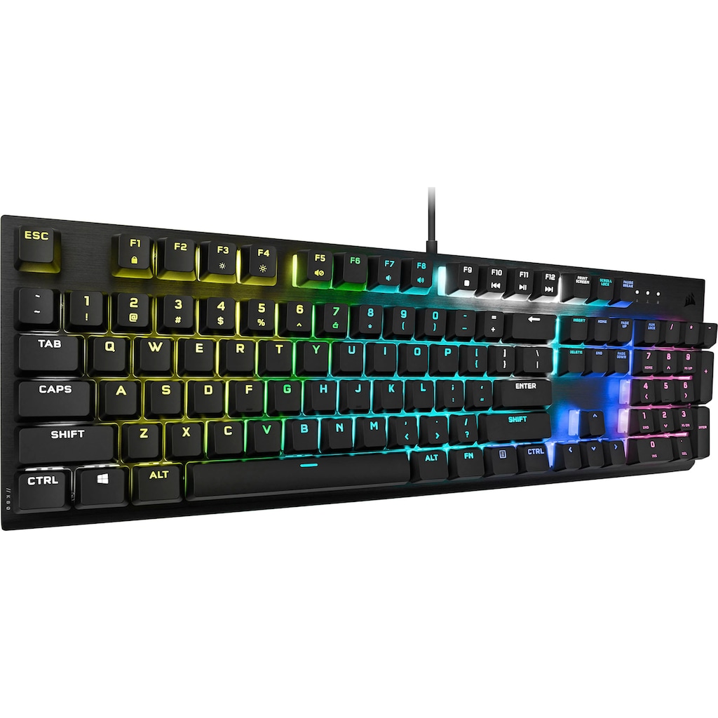 Corsair Gaming-Tastatur »K60 RGB PRO«, (Ziffernblock-ausklappbare Füße)