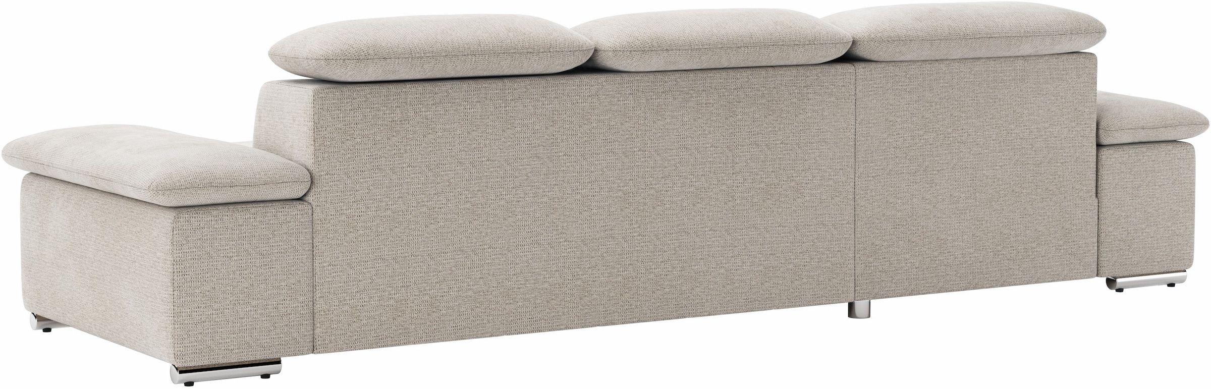 sit&more Ecksofa »Valantine L-Form, B: 286 cm«, mit Arm- & Kopfteilverstellung, optional mit Bettfunktion