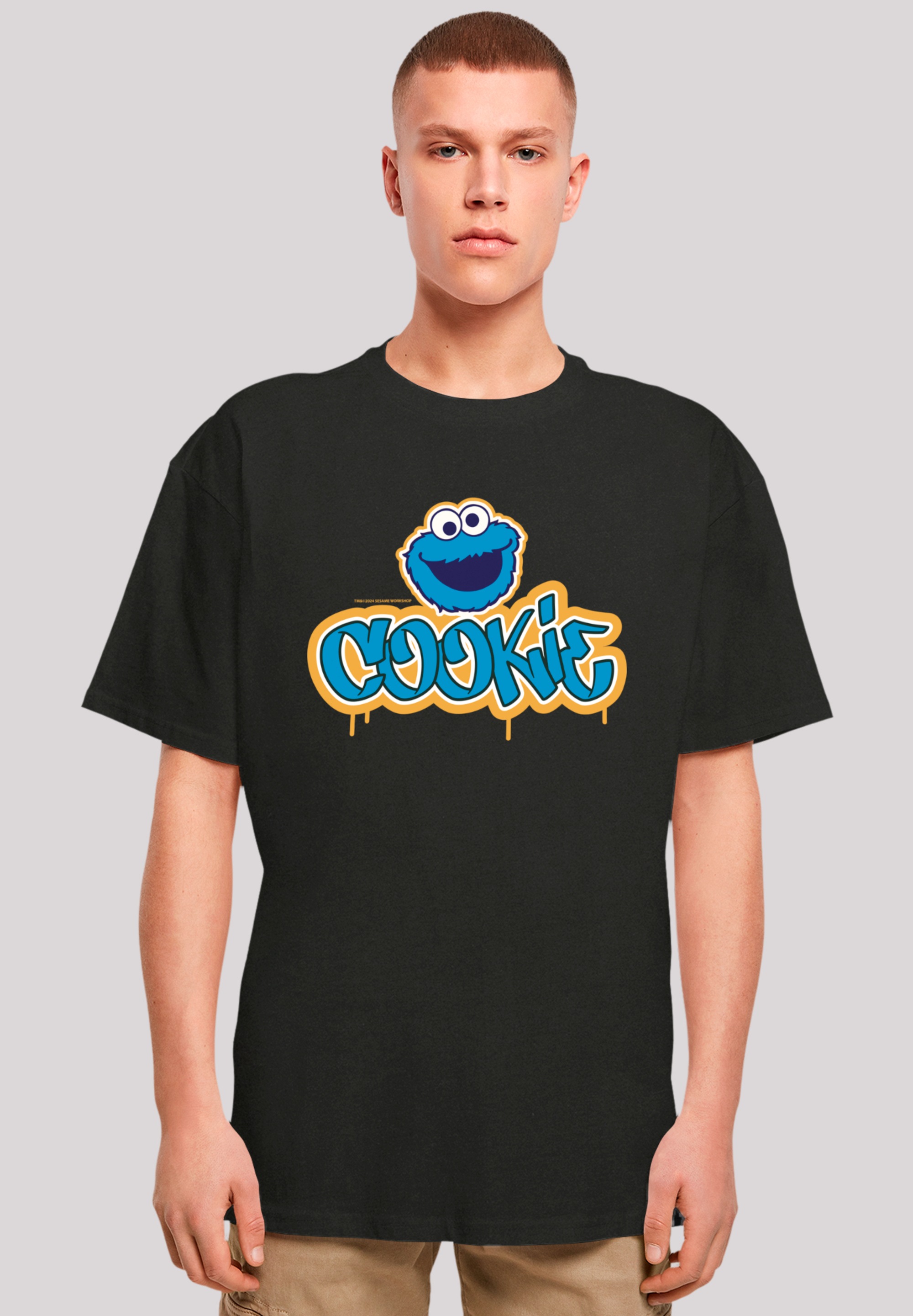 F4NT4STIC T-Shirt "Sesamstraße Cookie Graffiti Logo", Premium Qualität günstig online kaufen