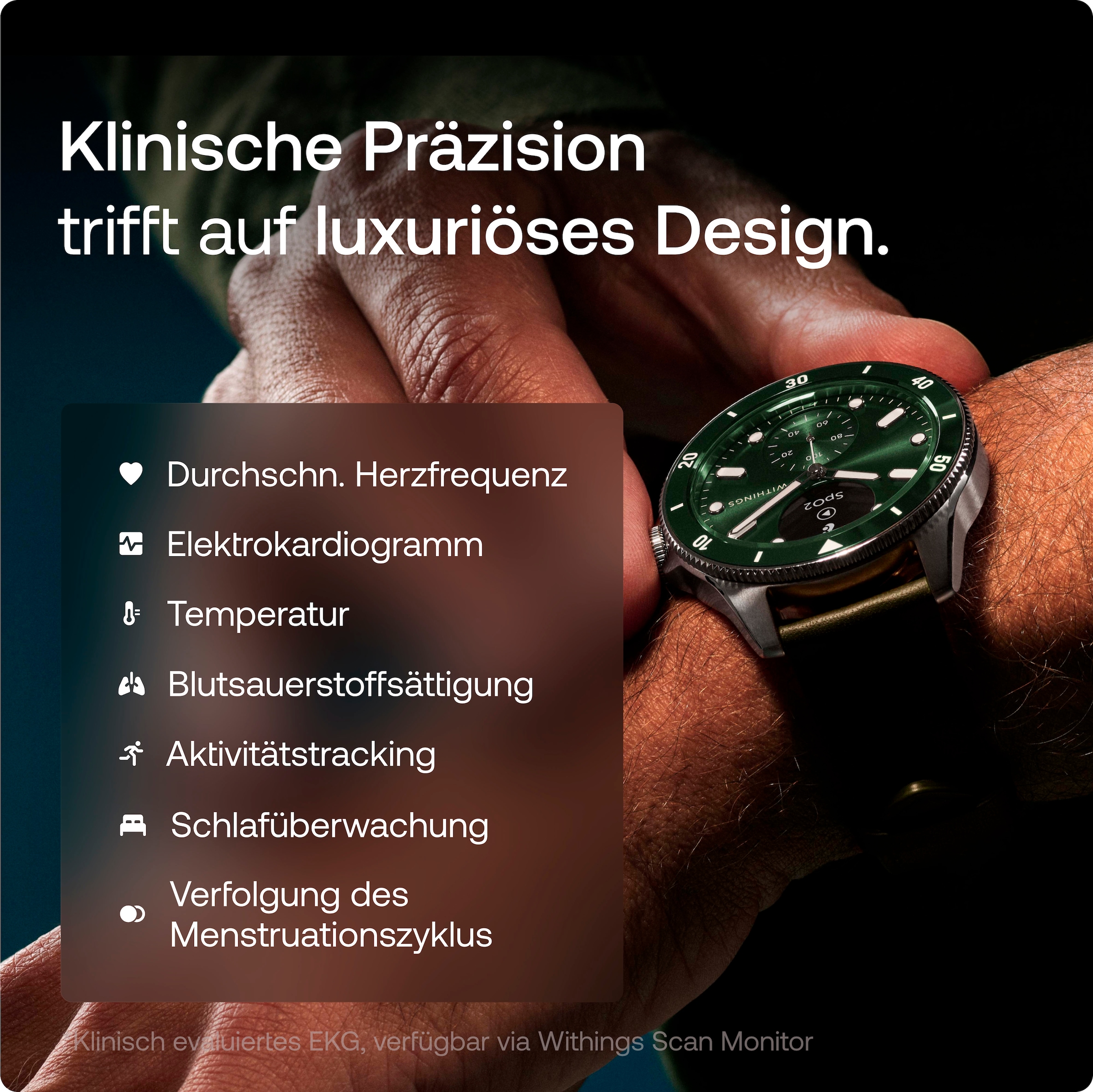 Withings Smartwatch »ScanWatch Nova 42mm«, (1.6 cm / 0.63 Zoll),)
