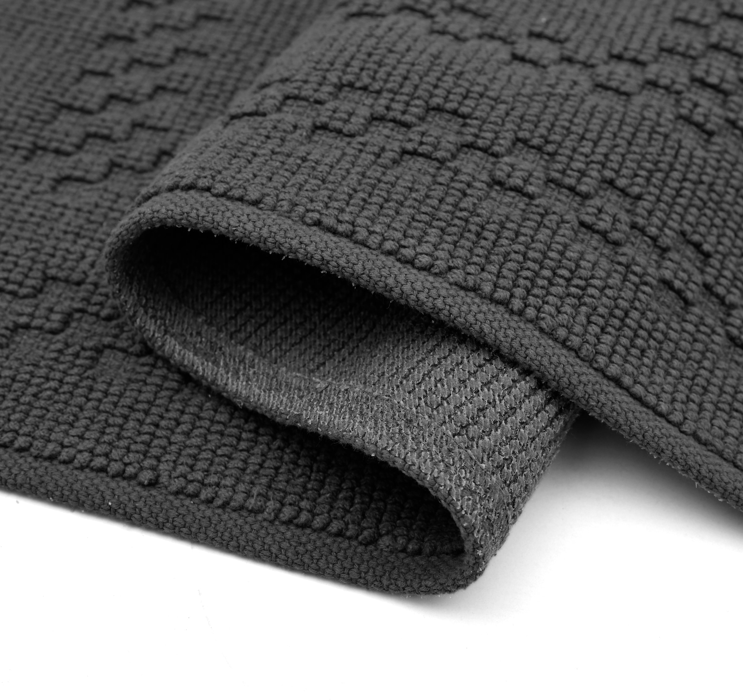 OTTO home Badematte »Regona, 2 tlg. Hotelmatten-Set, 50x70 cm« Höhe 5 mm rutschhemmend beschichtet schnell trocknend 2-teiliges Set, einfarbig, Badematten Set, 100% Baumwolle