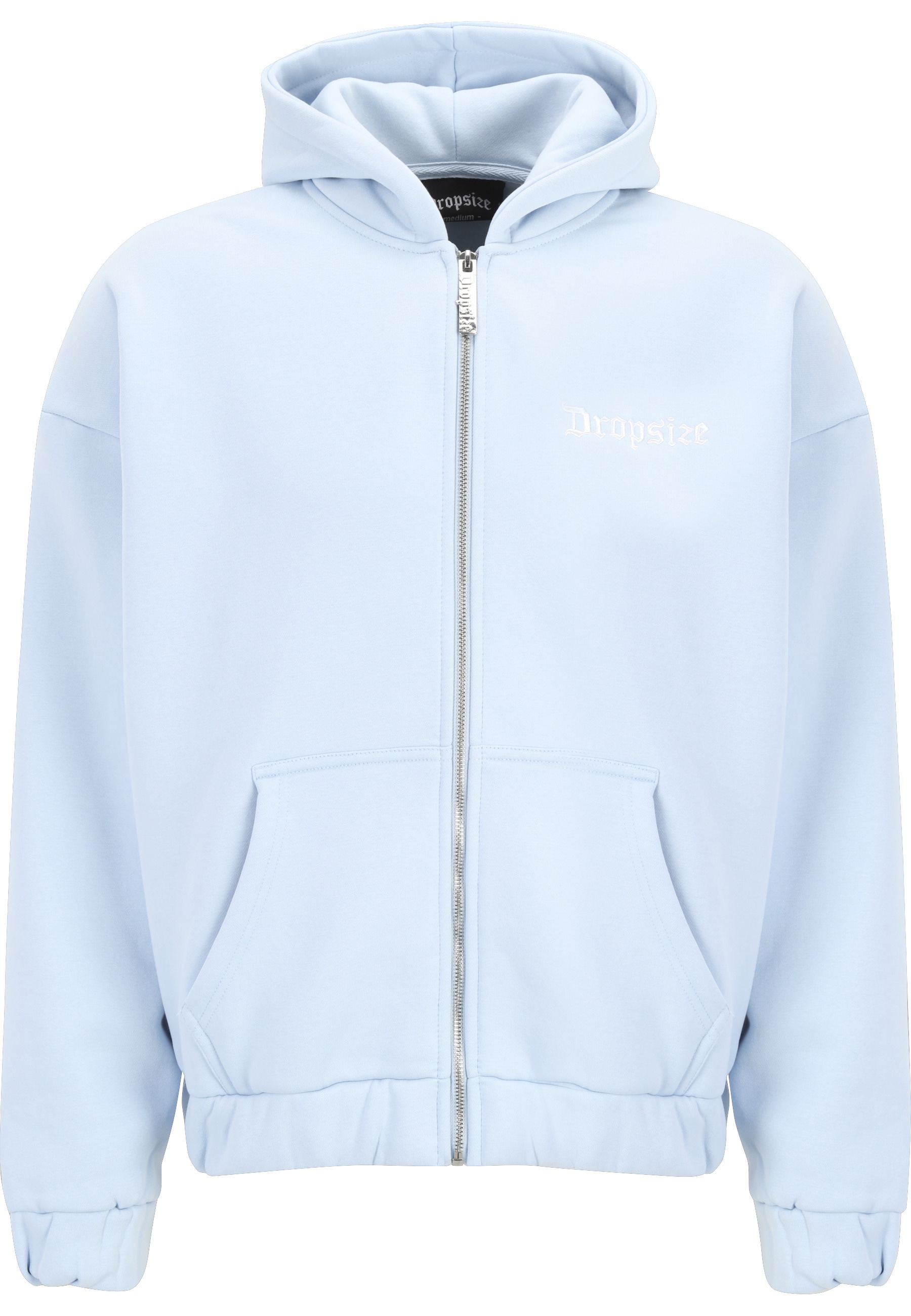 Dropsize Kapuzensweatshirt "Dropsize Herren Super Heavy Oversize Blank Zip günstig online kaufen