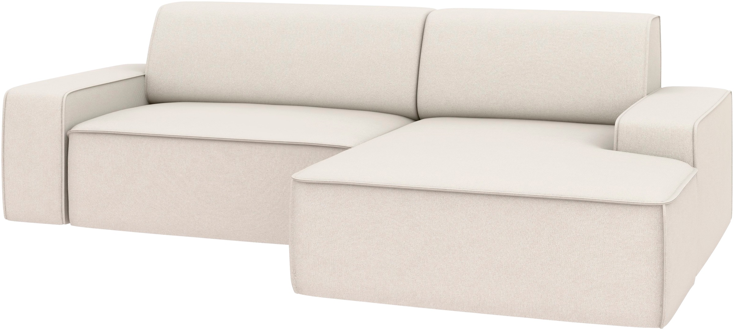 TRENDMANUFAKTUR Ecksofa »Graz, wahlweise mit Sitzvorschub und Bettkasten, L-Form, Breite 246 cm«, in Cord-, haustierfreundlichem LEO Struktur- oder LUMOS-3D-Bezug