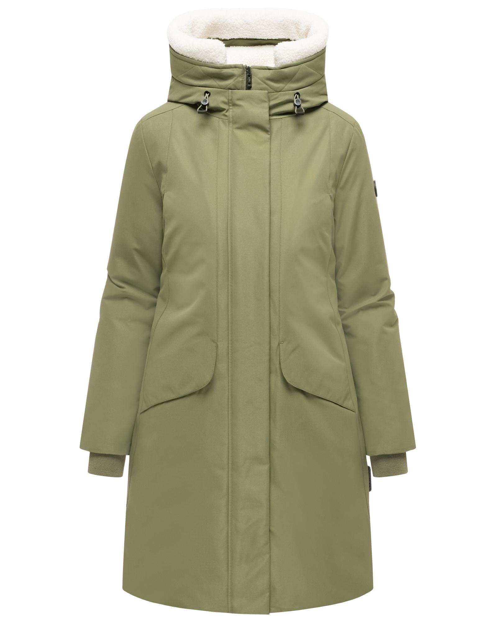 Navahoo Wintermantel »Bibber-Beauty 14« Warmer Damen Parka mit Tailenzugband