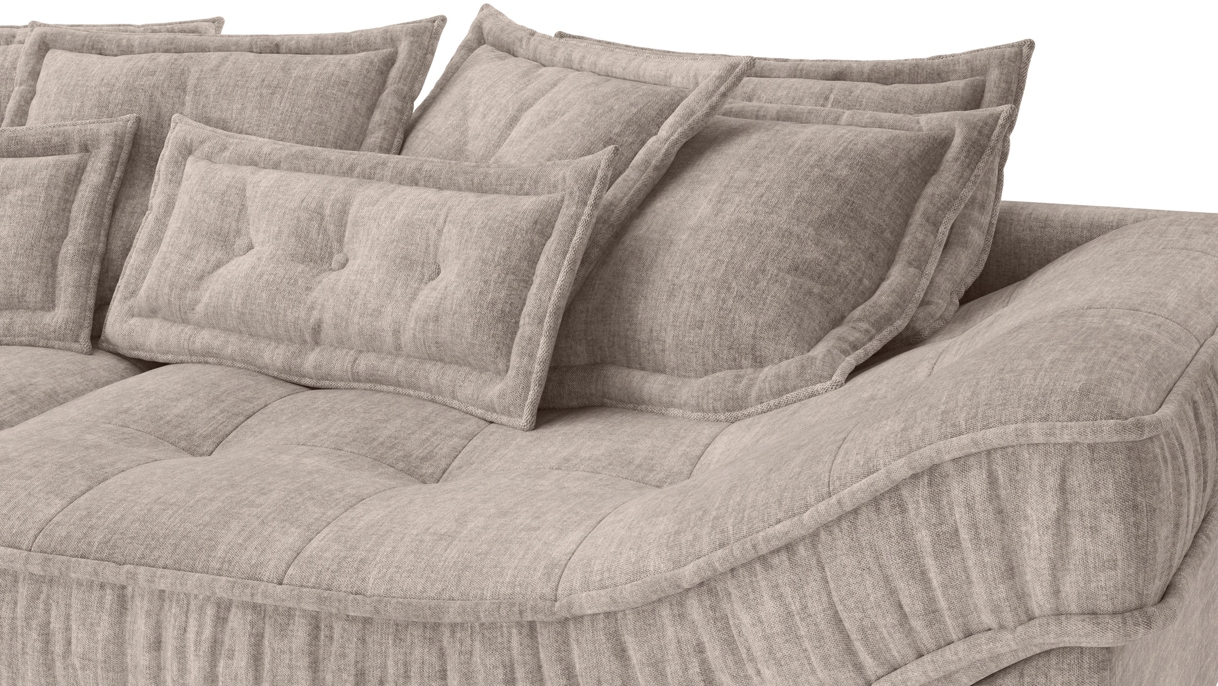 Mr. Couch Ecksofa »Diwan II DuraFlex L-Form«, DuraFlex-Kaltschaumpolsterung, bis 140 kg, 4 Bezugsqualitäten