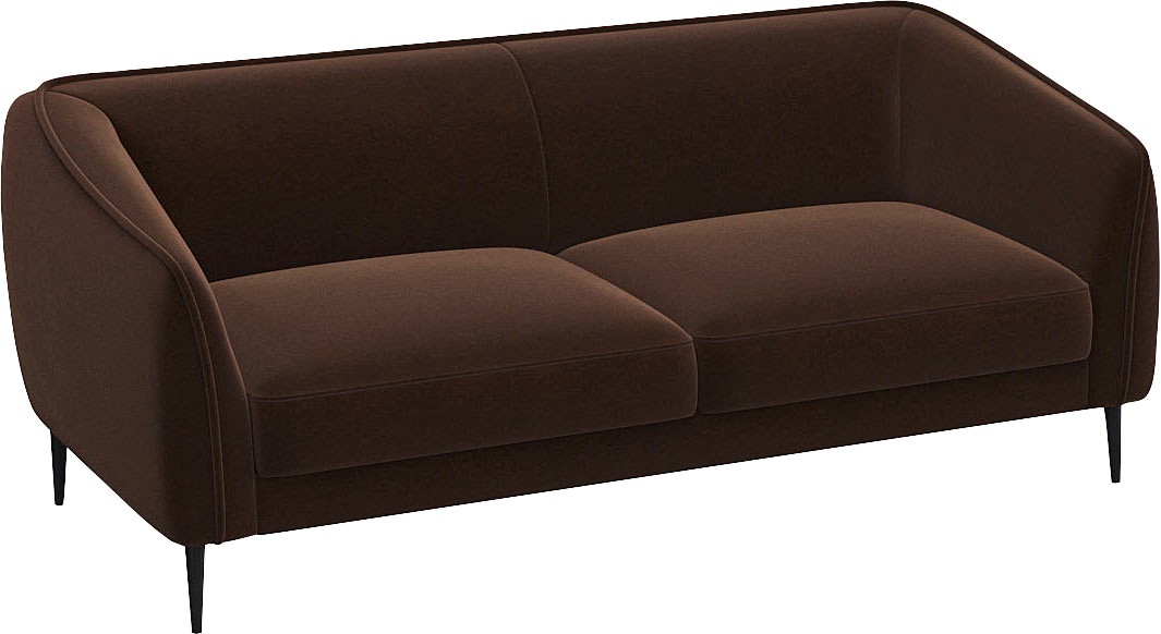 FLEXLUX 2,5-Sitzer »Belle Designsofa, Couch, bequem durch Kaltschaum im Sitz«, Skandinavisches Design, In hochwertiger Verarbeitung