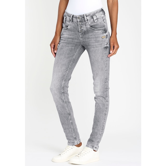 Knopfleiste Slim-fit-Jeans mit offener BAUR »94CARLI«, GANG bestellen | online