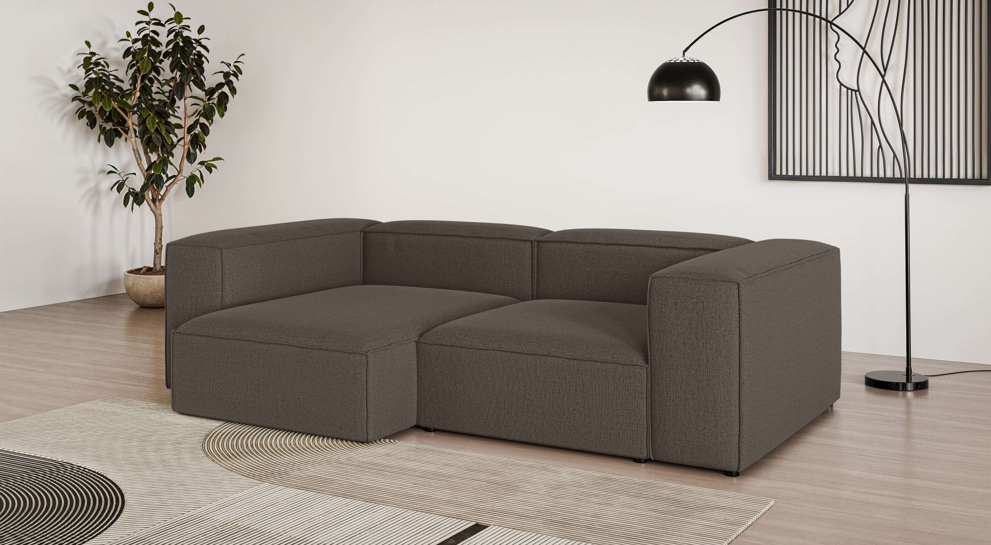 OTTO home Ecksofa "XL HAILY L-Form, Modularsofa extra tief, Sitztiefe 100/130 cm" als Modul oder separat verwendbar, für individuelle Zusammenstellung