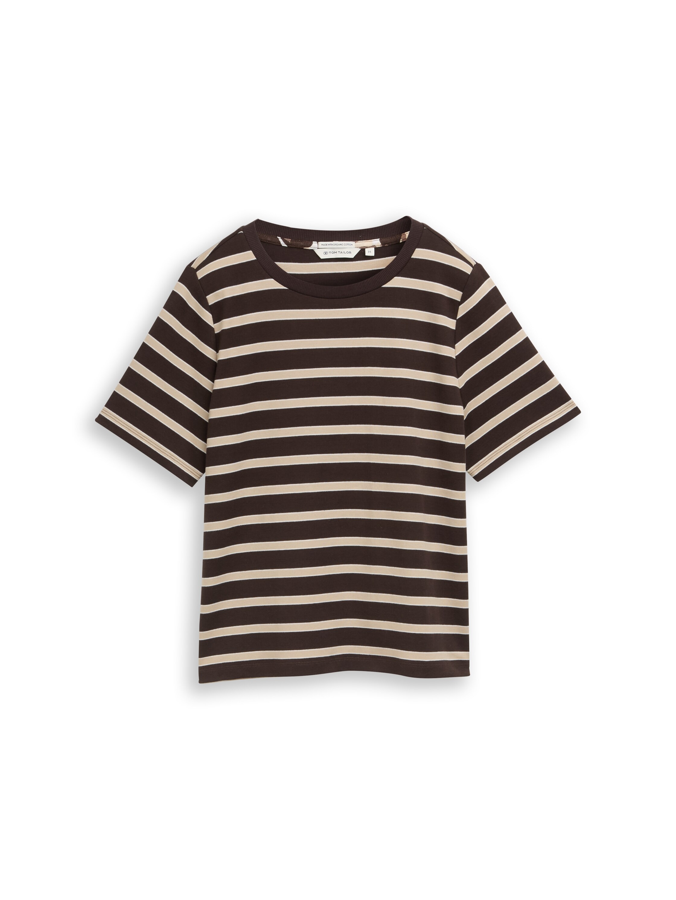TOM TAILOR 1100000002199 Sommershirt mit Prints und Rundhals