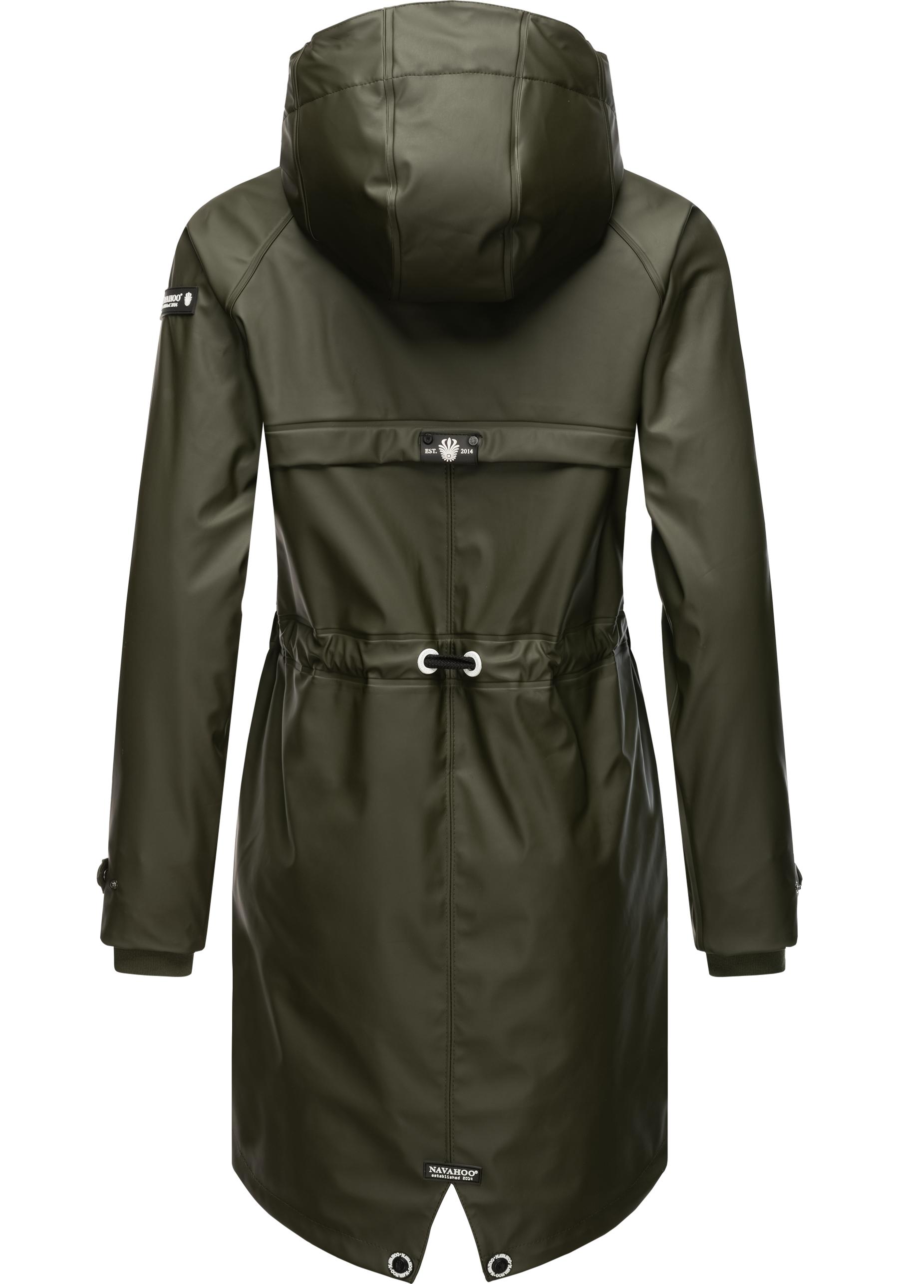 Thumbnail - Navahoo Regenjacke "Rainy Flower", mit Kapuze, modischer Damen Regenmantel mit Kapuze