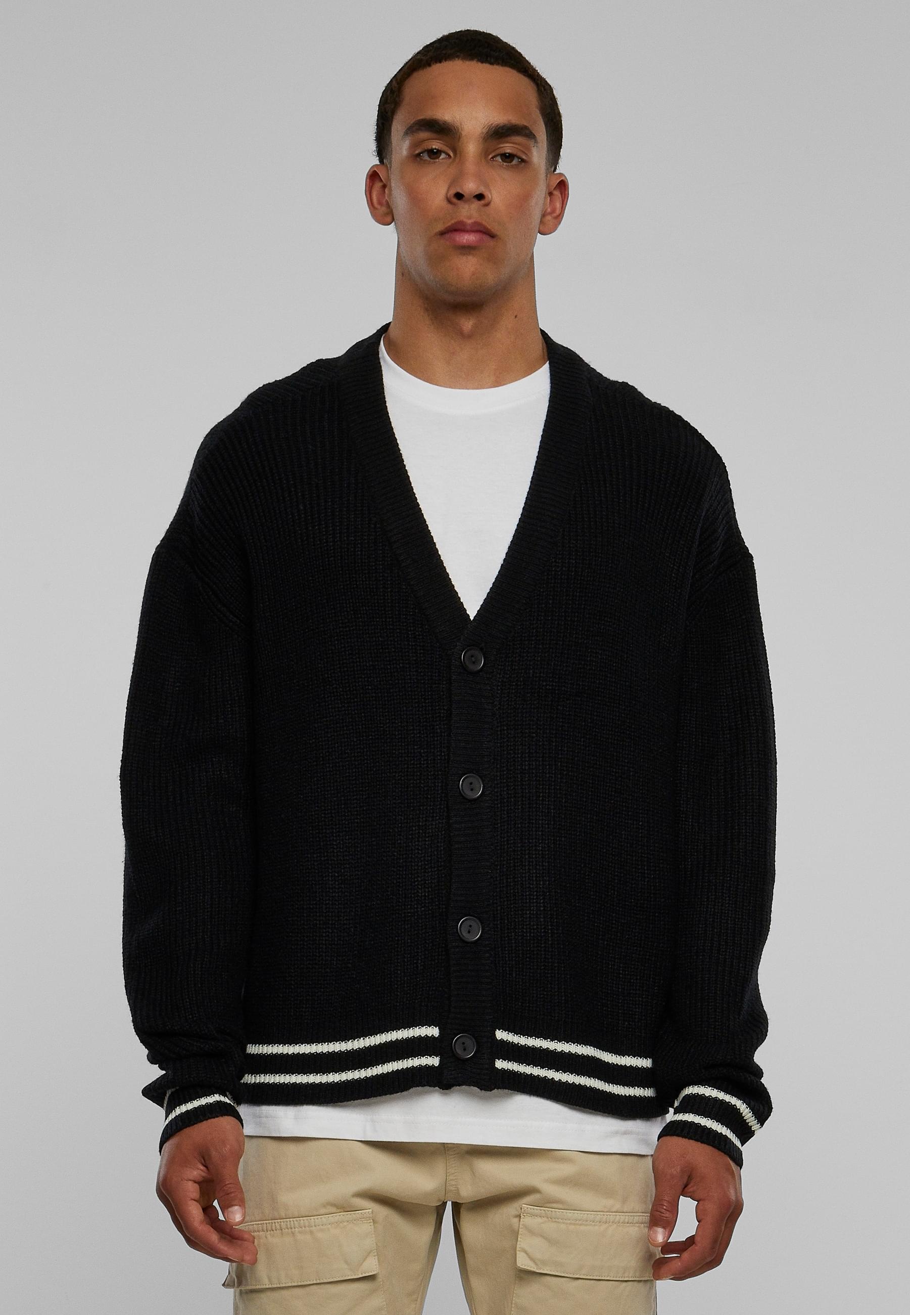 URBAN CLASSICS Strickjacke »Urban Classics Herren Sporty Boxy Cardigan«
