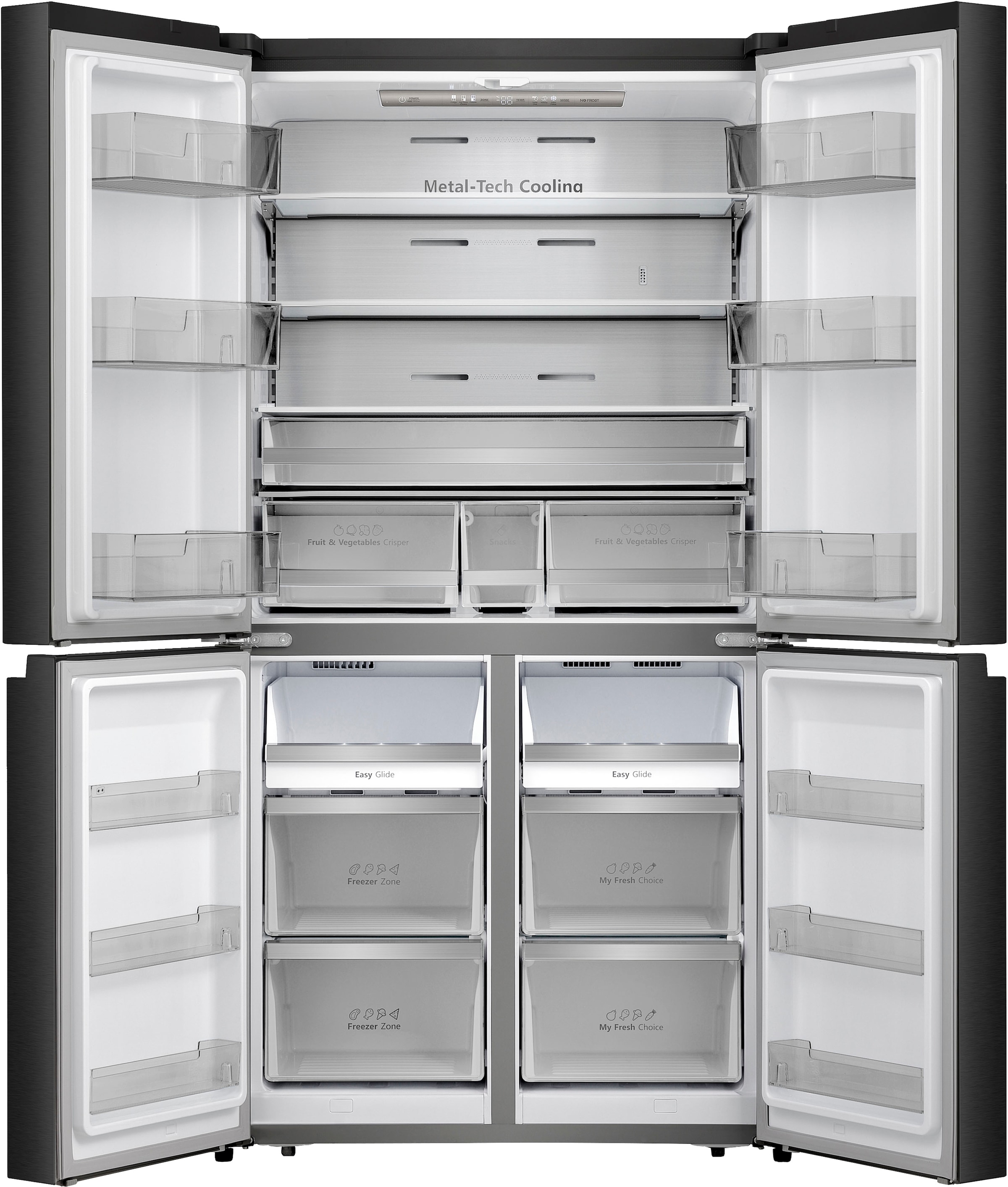 Hisense Multi Door, RQ758N4SAFE, 179 cm hoch, 92 cm breit auf Rechnung |  BAUR | Side-by-Side Kühlschränke