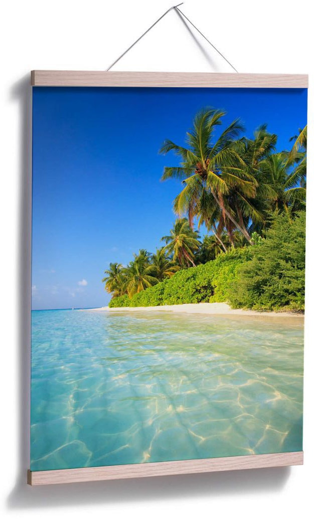Wall-Art Poster »Poster Colombo Malediven«, Landschaften, (1 St.), Poster ohne Bilderrahmen