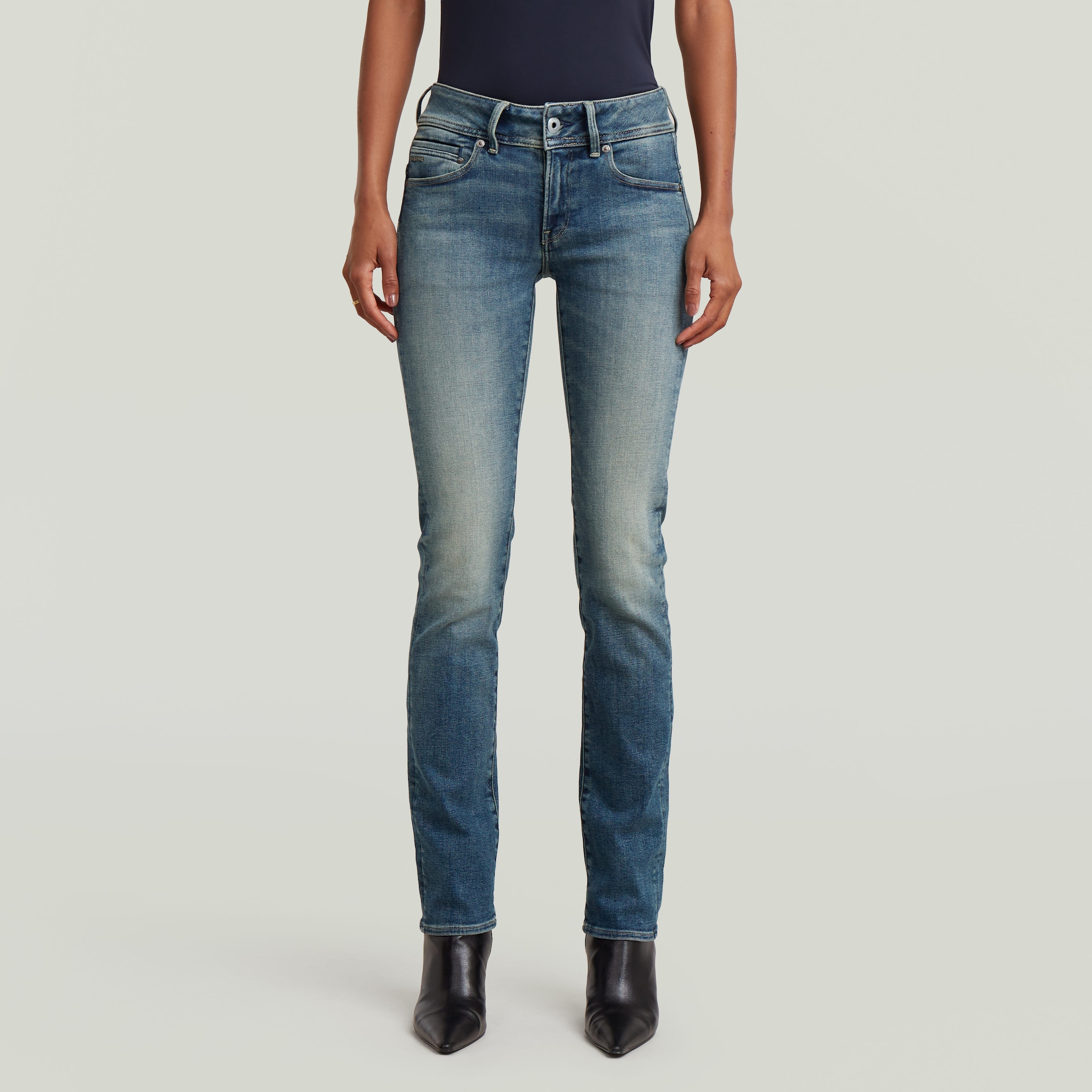 G-STAR "Midge" 5-Pocket-Design mit markanten Steppnähten
