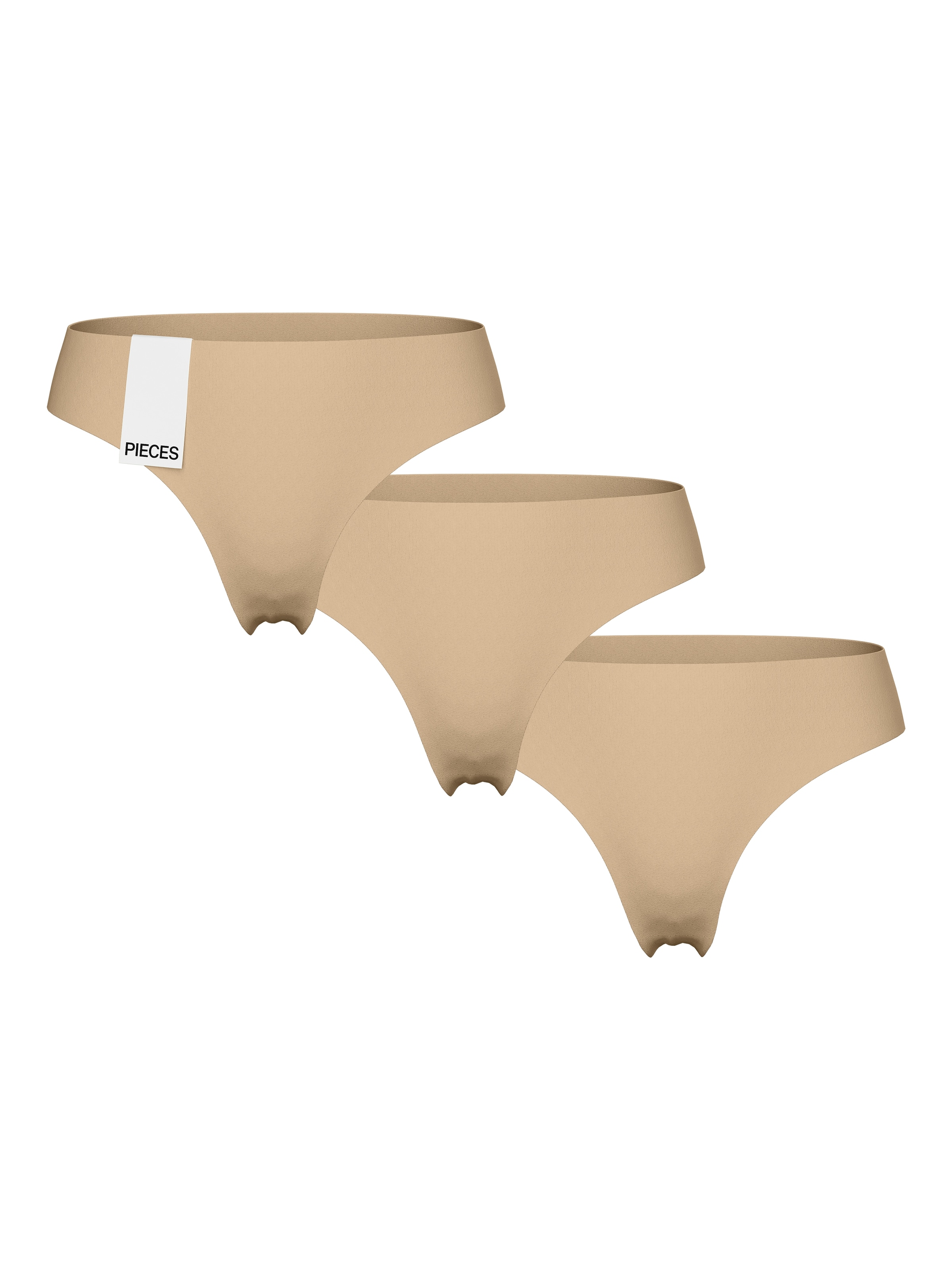 pieces Slip »PCNAMEE THONG 3-PACK NOOS«, (Packung, 3 St.)