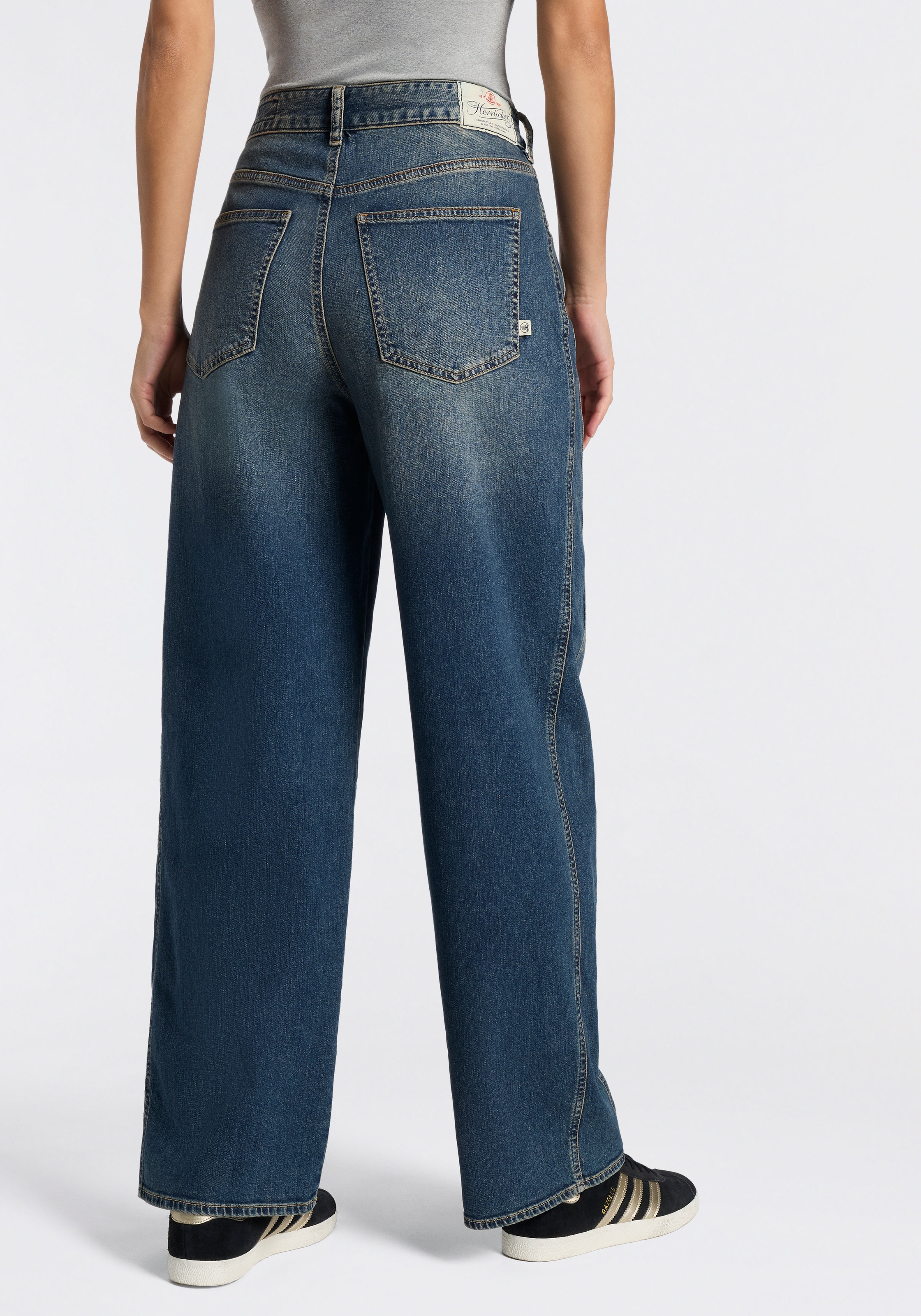 Herrlicher Loose-fit-Jeans »Marlow Organic Denim Stretch« mit Seiteneinsatz, 5-Pocket-Design