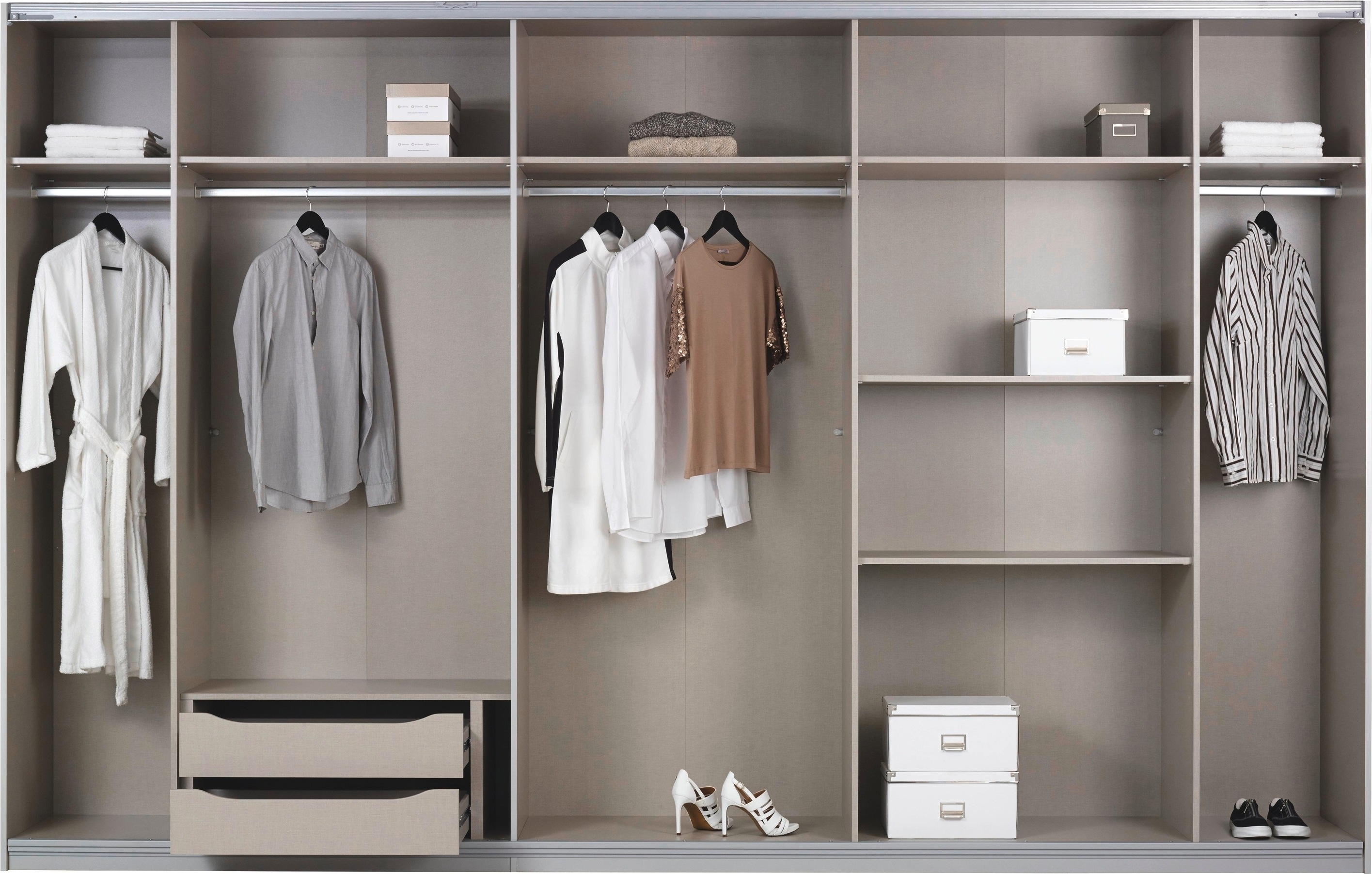 Thumbnail - rauch Schwebetürenschrank "Kleiderschrank Schrank Garderobe Wäscheschrank Ankleide ORACLE" Breiten 203/271/315/360 cm Hö...