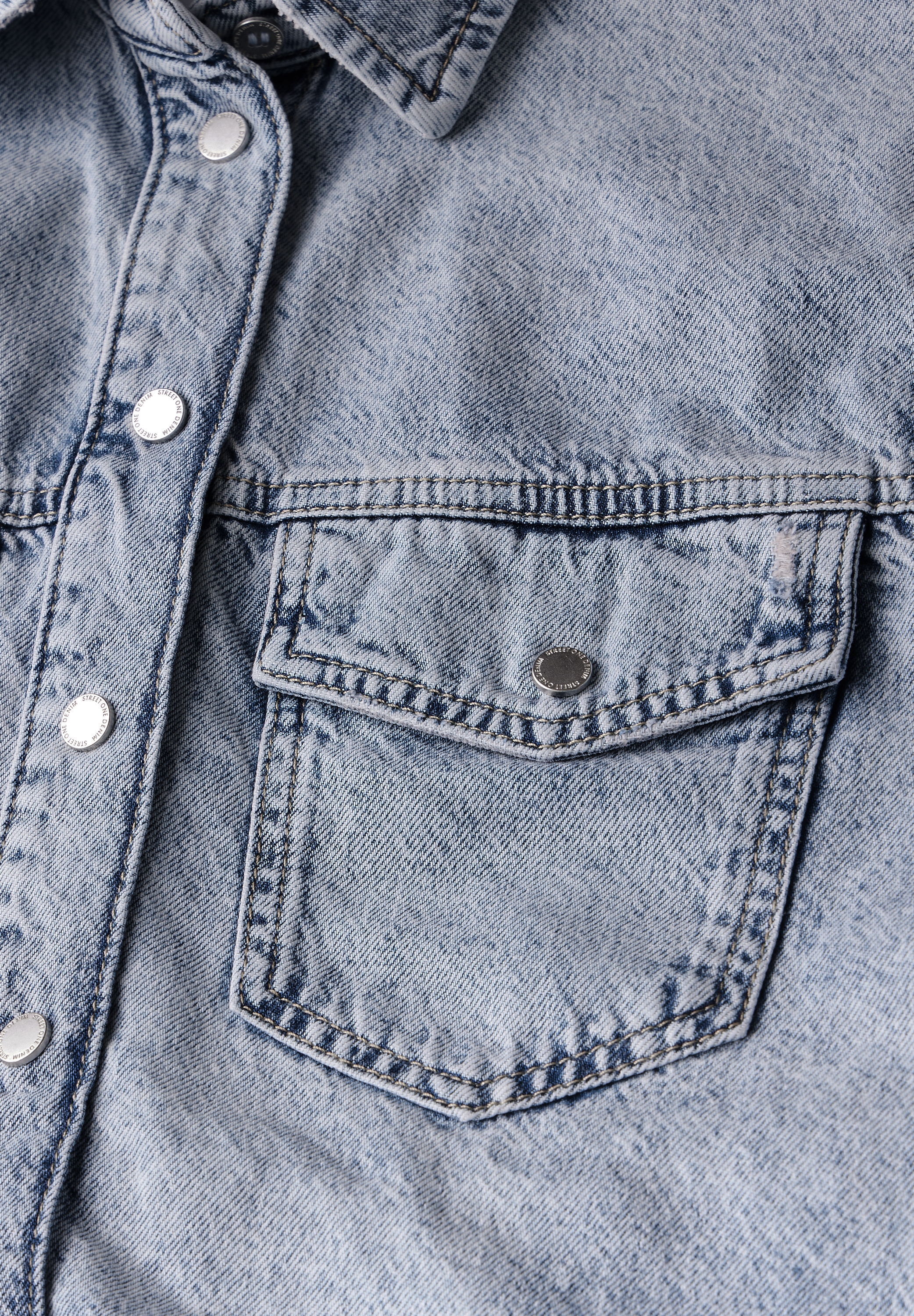 STREET ONE STUDIO Jeansbluse, mit Brusttaschen