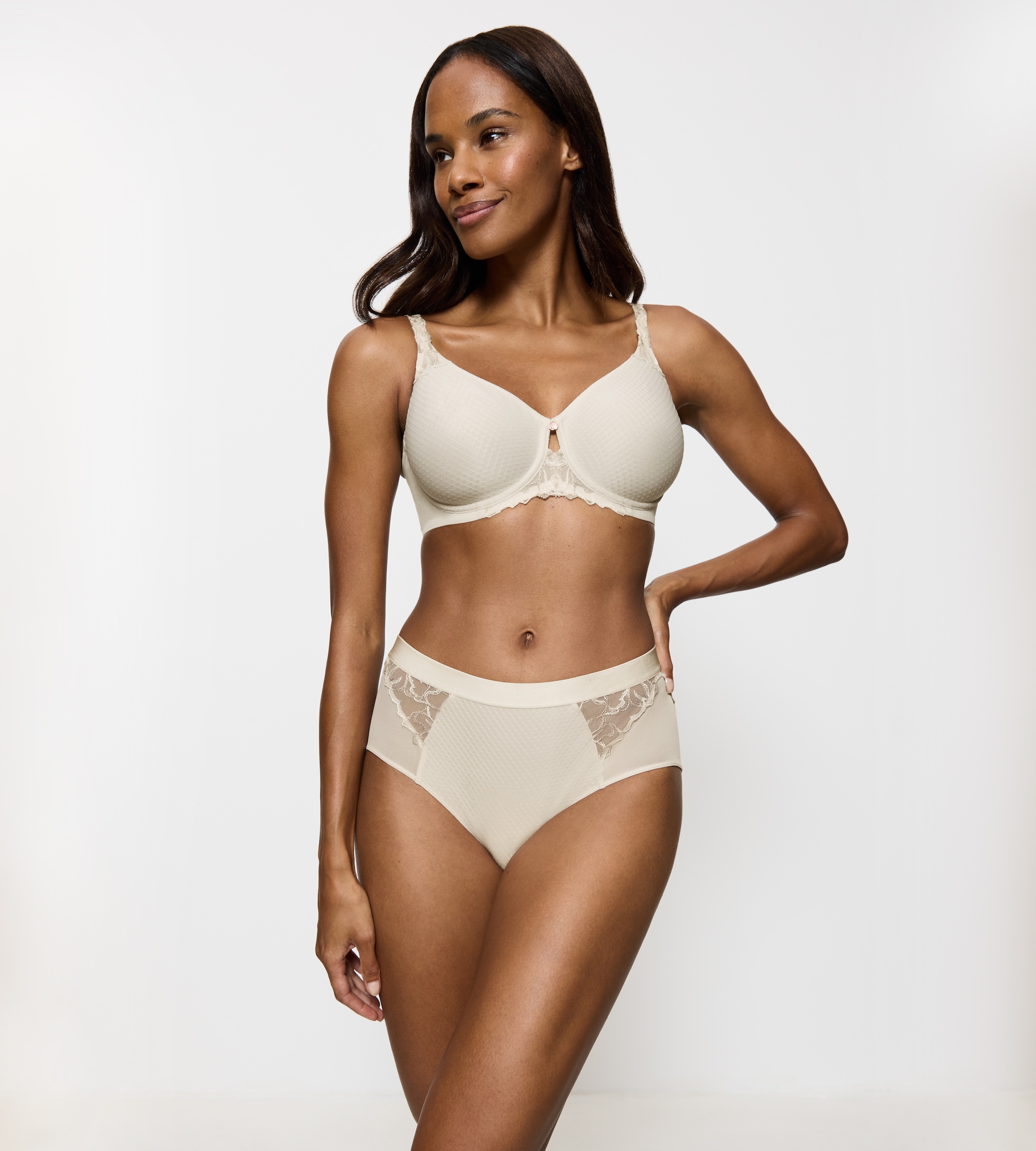 Triumph Maxislip »Wild Azalea Florale«, Spitze, hochgeschnitten, Satin-Einfassung, elastisch