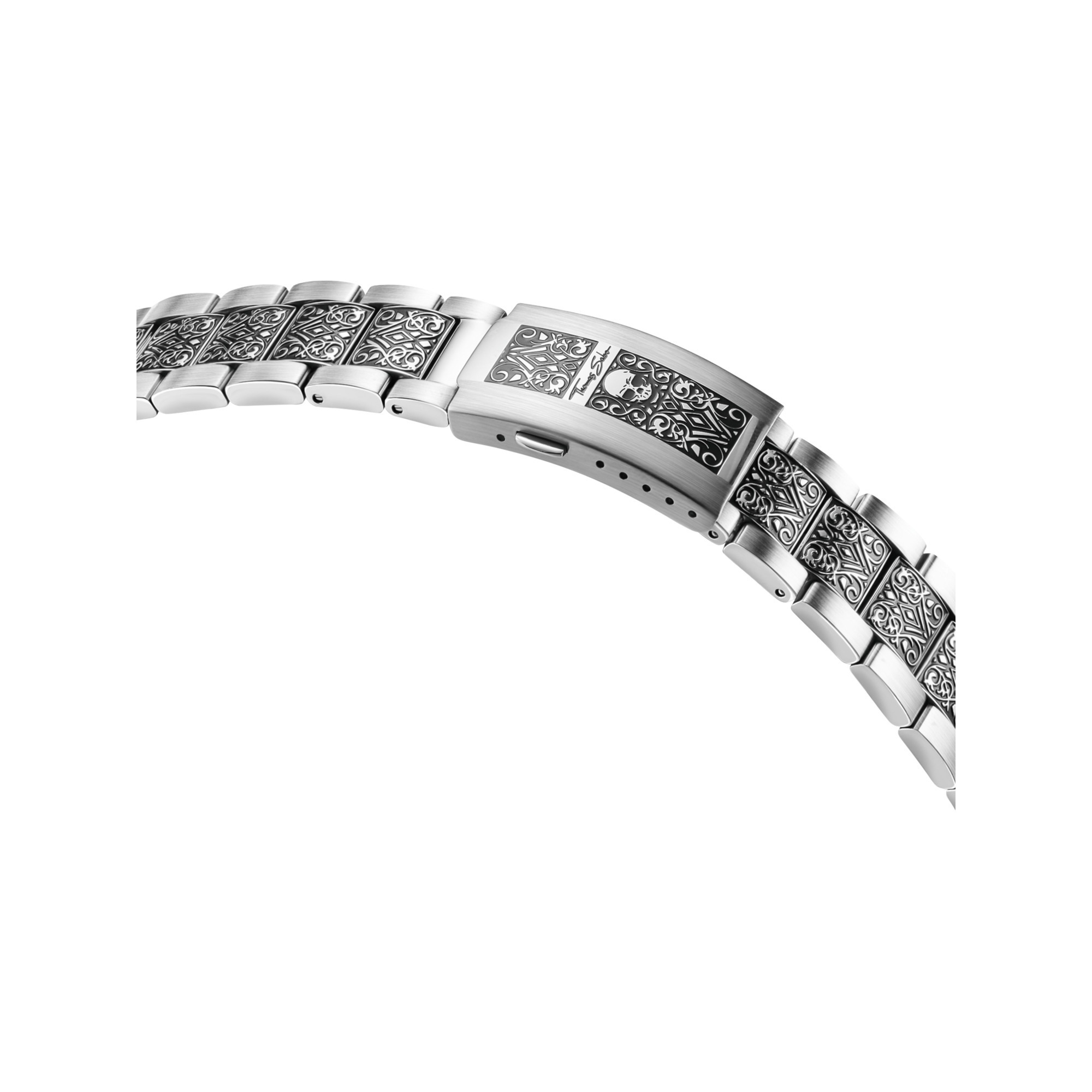 THOMAS SABO Chronograph »Engraved« Quarzuhr, Armbanduhr, Herrenuhr, Edelstahlarmband, analog, Tag