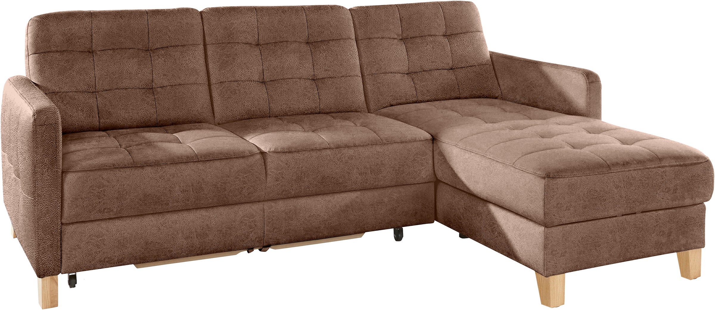 Thumbnail - exxpo - sofa fashion Ecksofa "Elio, kompakt, bequem & zeitloses Design, Breite 217cm, L-Form" wahlweise mit Bettfunktion