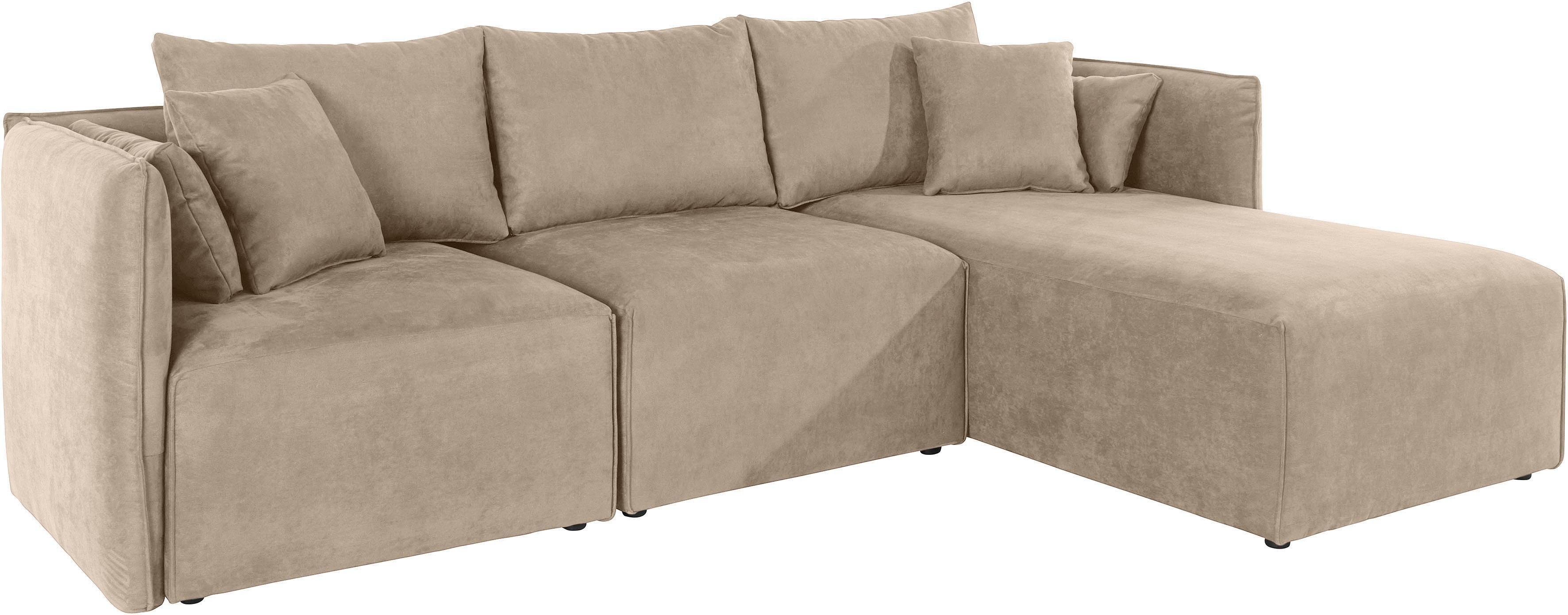 OTTO home Ecksofa "Nöre L-Form" 3 Teile, in vielen Bezugsqualitäten und Farben. Modulteile s. "Nöre"