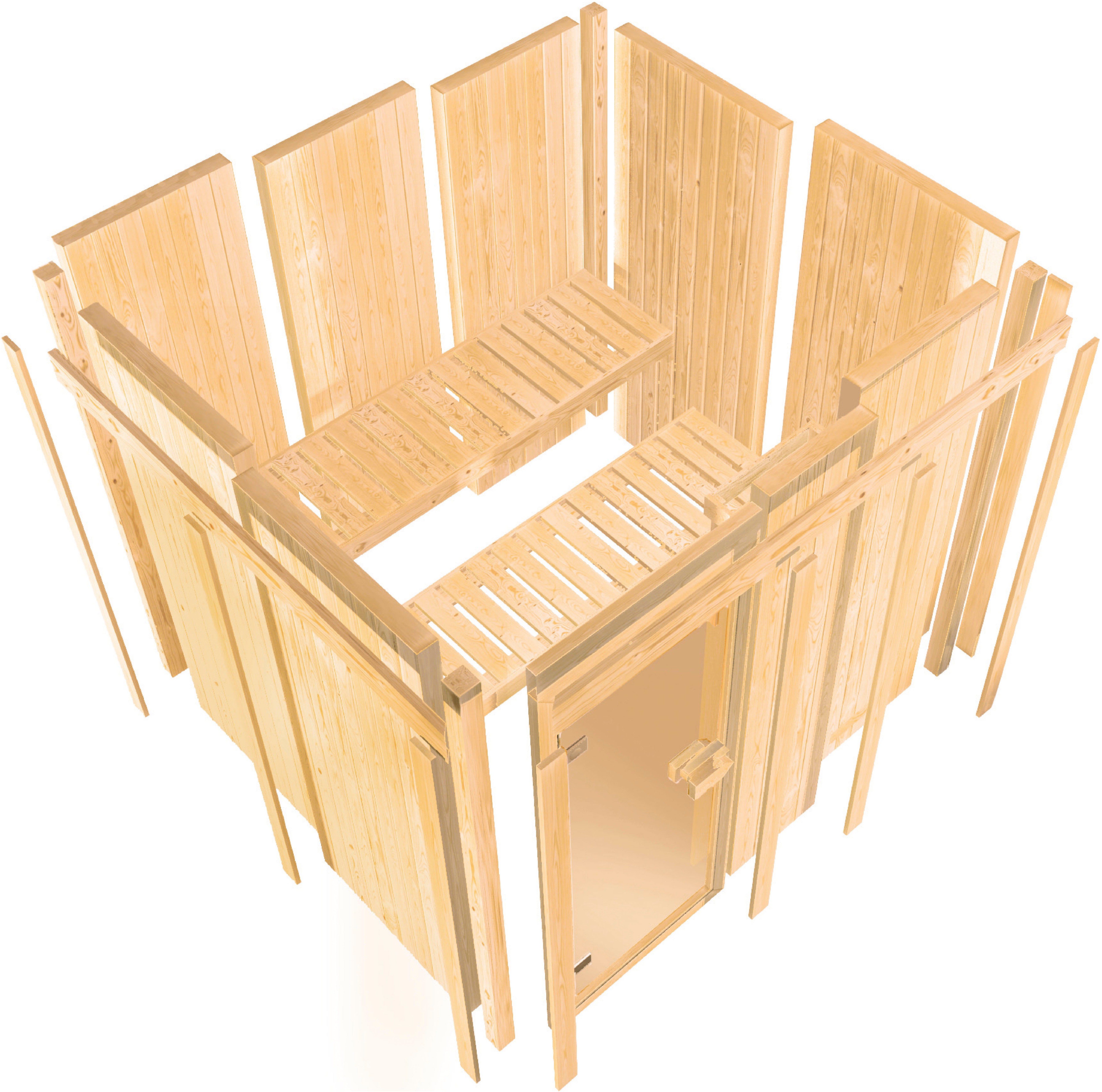 Thumbnail - Karibu Sauna "Ivana 1", Ganzglasfront