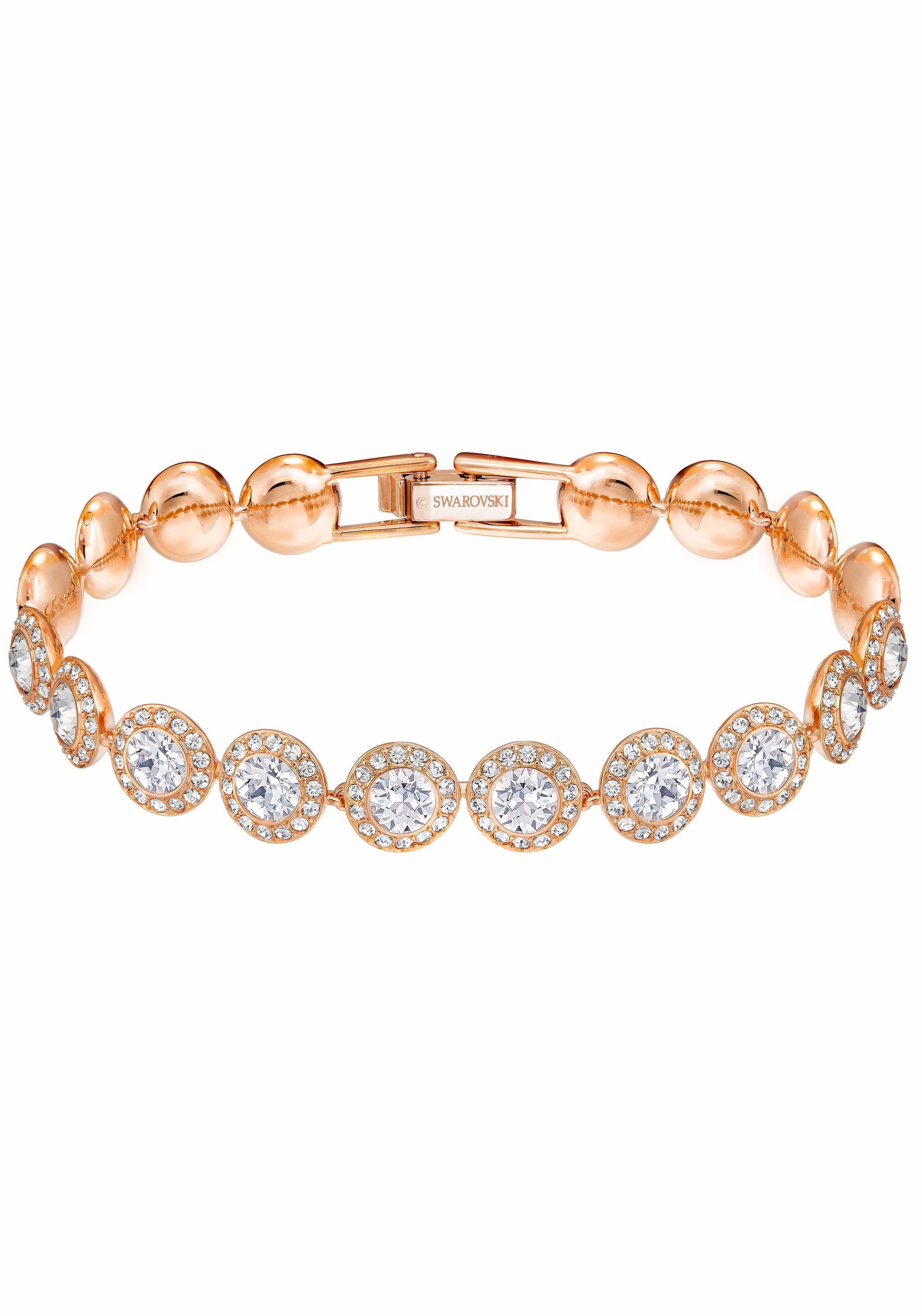 Swarovski Armband »ANGELIC, WEISS, ROSÈ VERGOLDUNG, 5240513«, mit Swarovski® Kristall