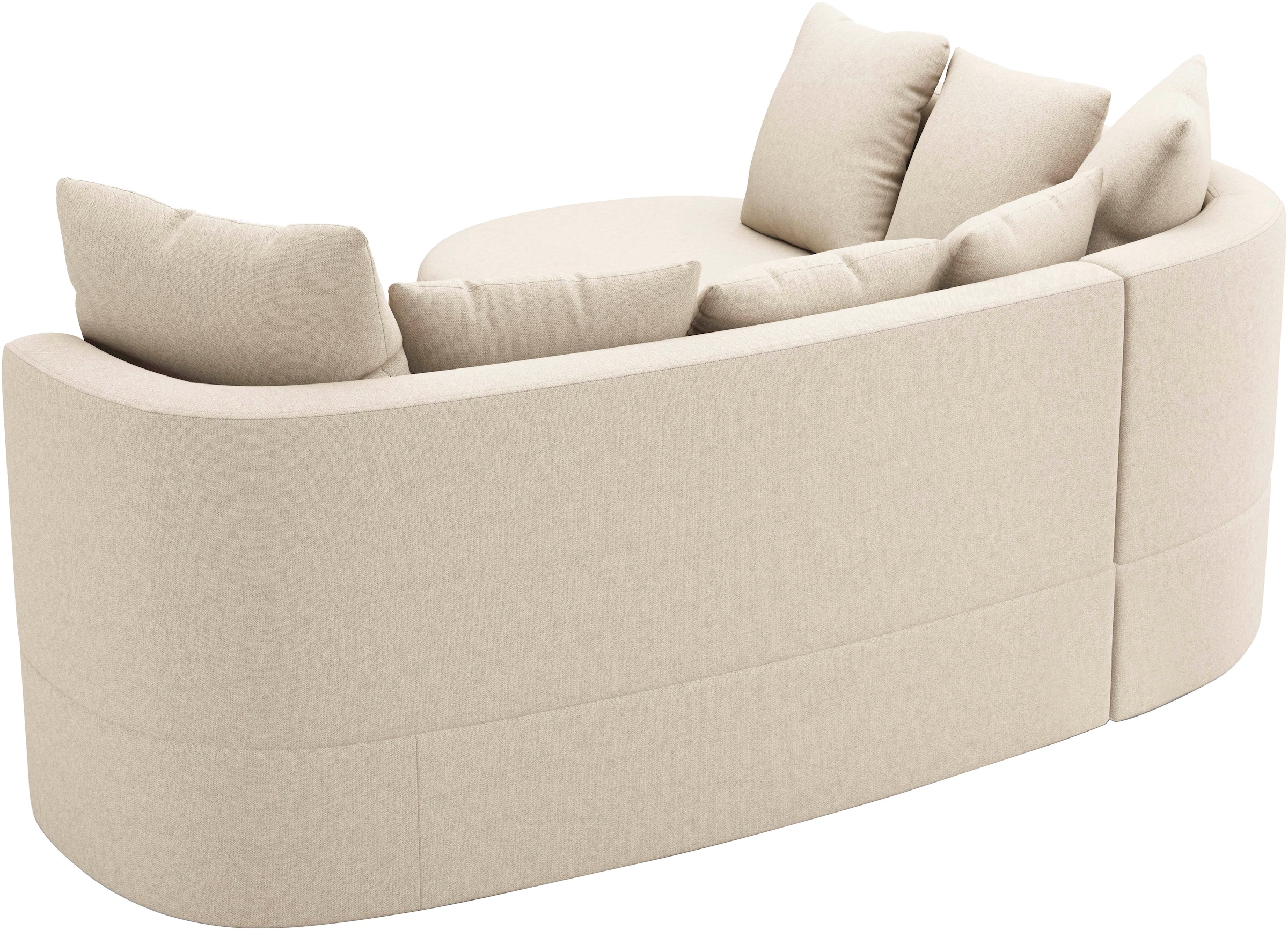 sit&more Ecksofa »Samba L-Form«, moderne organische Form, inkl. 7 loser Rückenkissen