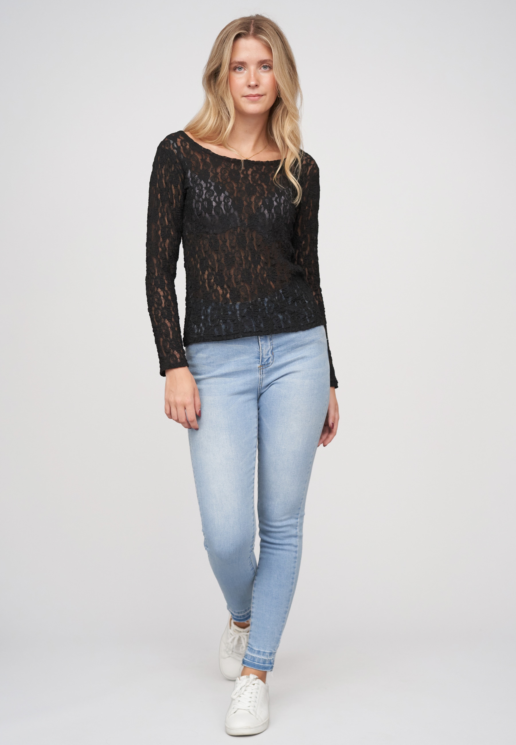 CLOUD 5IVE Langarmshirt »CLOUD 5IVE Longsleeve Lace Top« 1