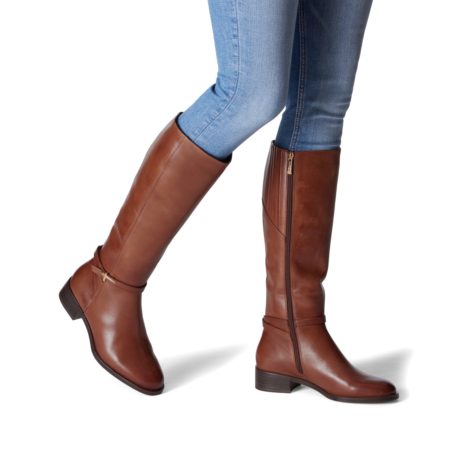 Tamaris Stiefel  Blockabsatz, Langschaftstiefel mit T-Logoelement