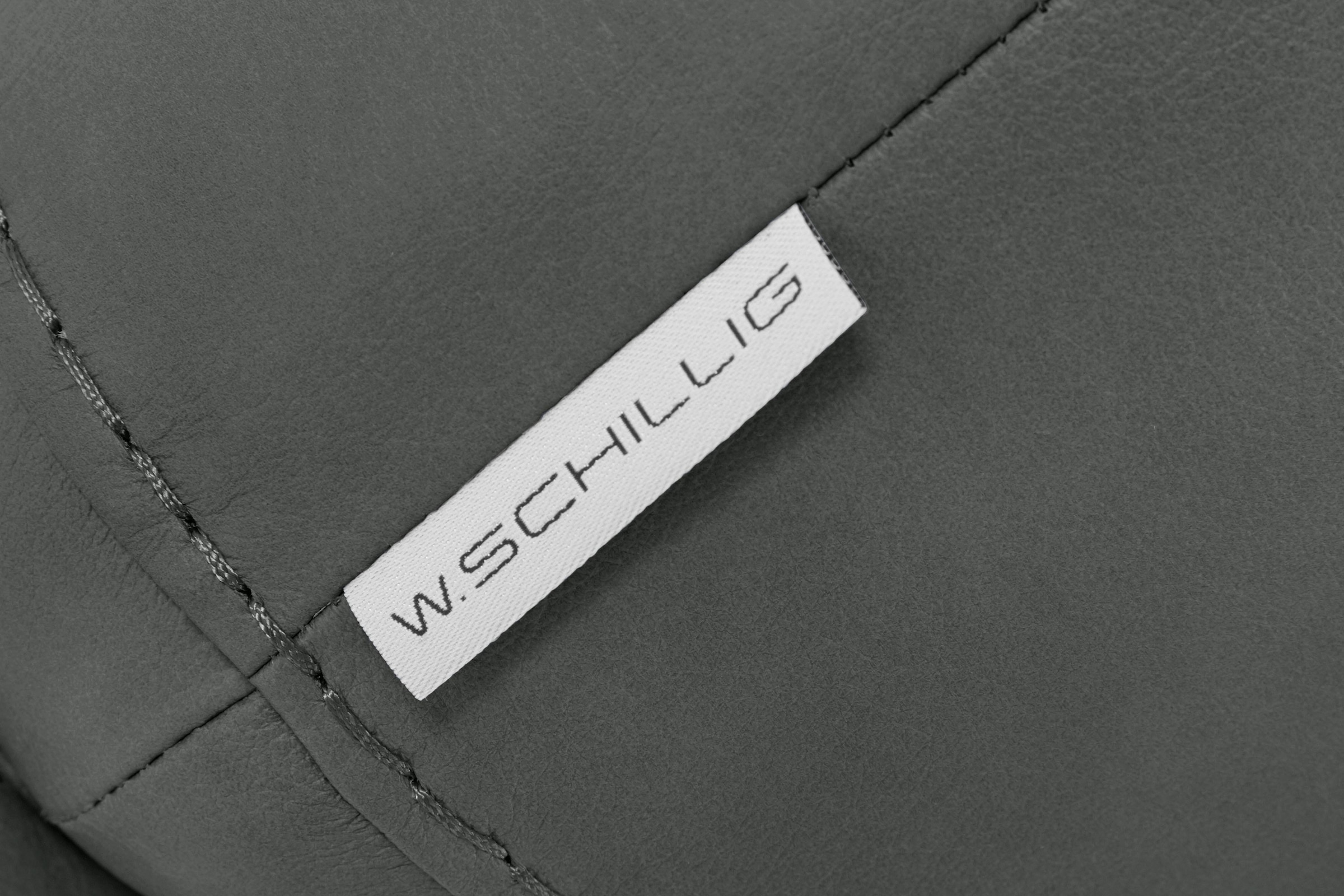 W.SCHILLIG Hocker »montanaa«, mit Metallkufen in Schwarz pulverbeschichtet, Breite 71 cm