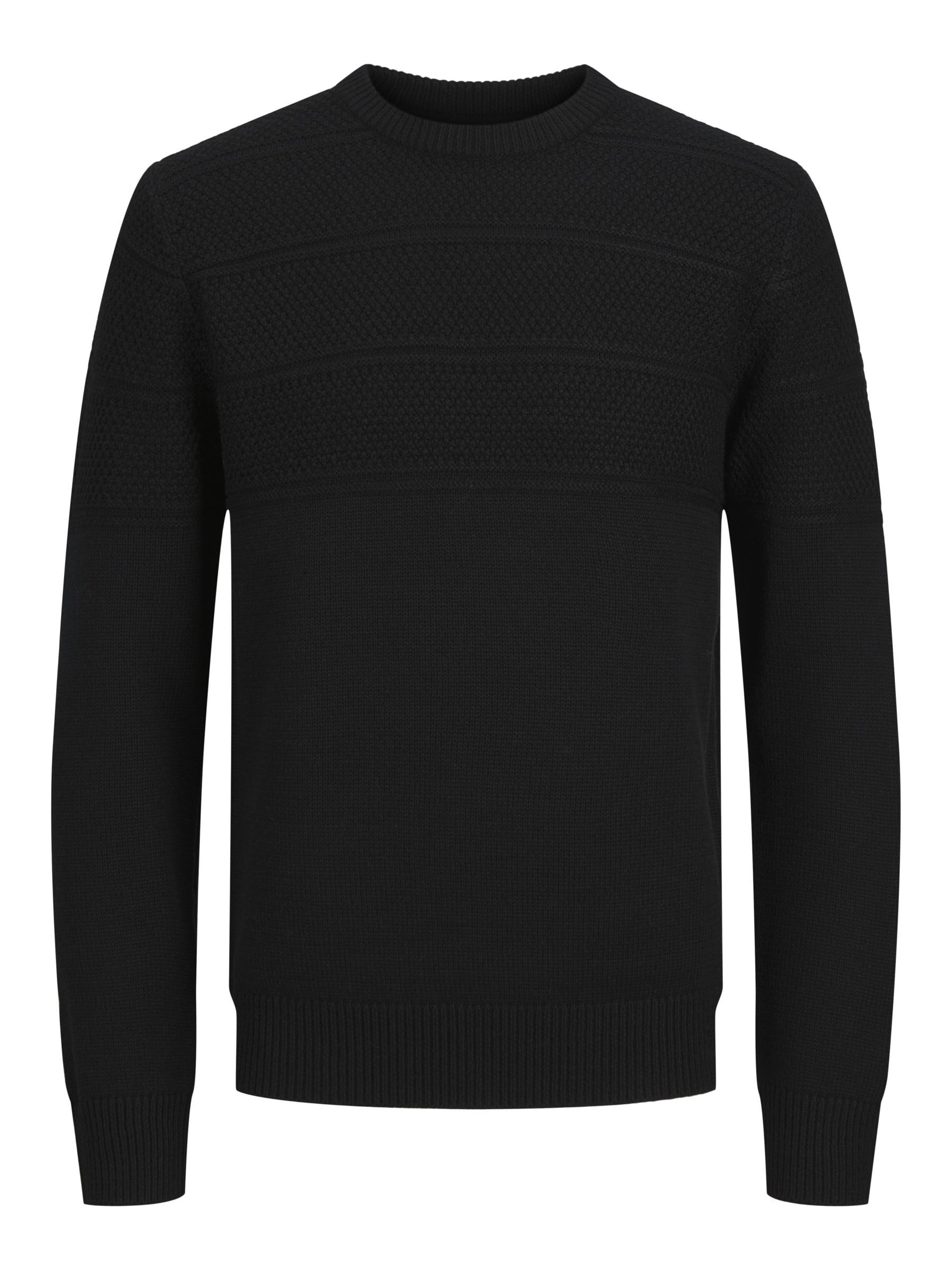 Jack & Jones Rundhalspullover »JJJERRY KNIT CREW NECK AW24«, mit Struktur