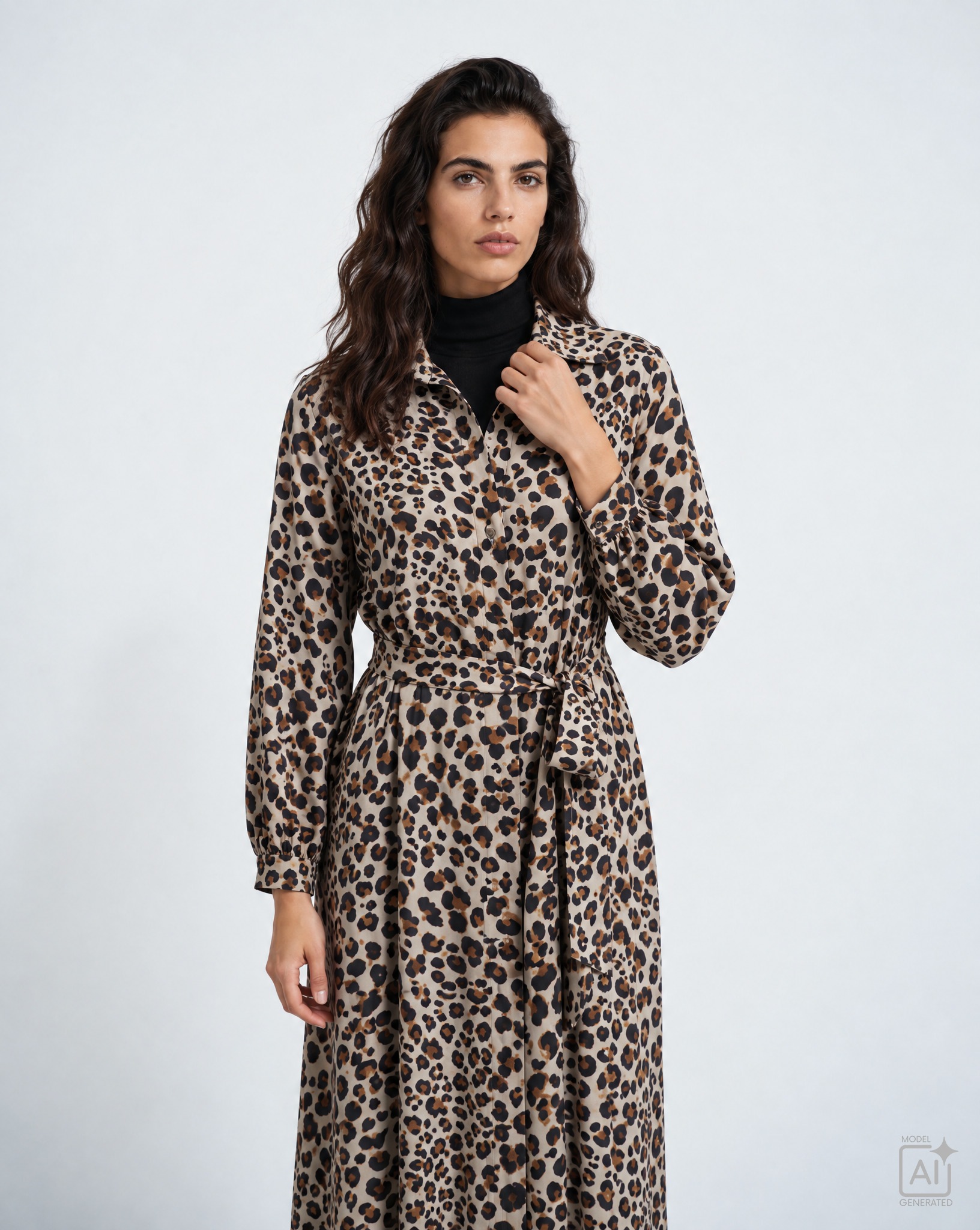 Milano Italy Sommerkleid Ohne Taschen mit Bindegürtel