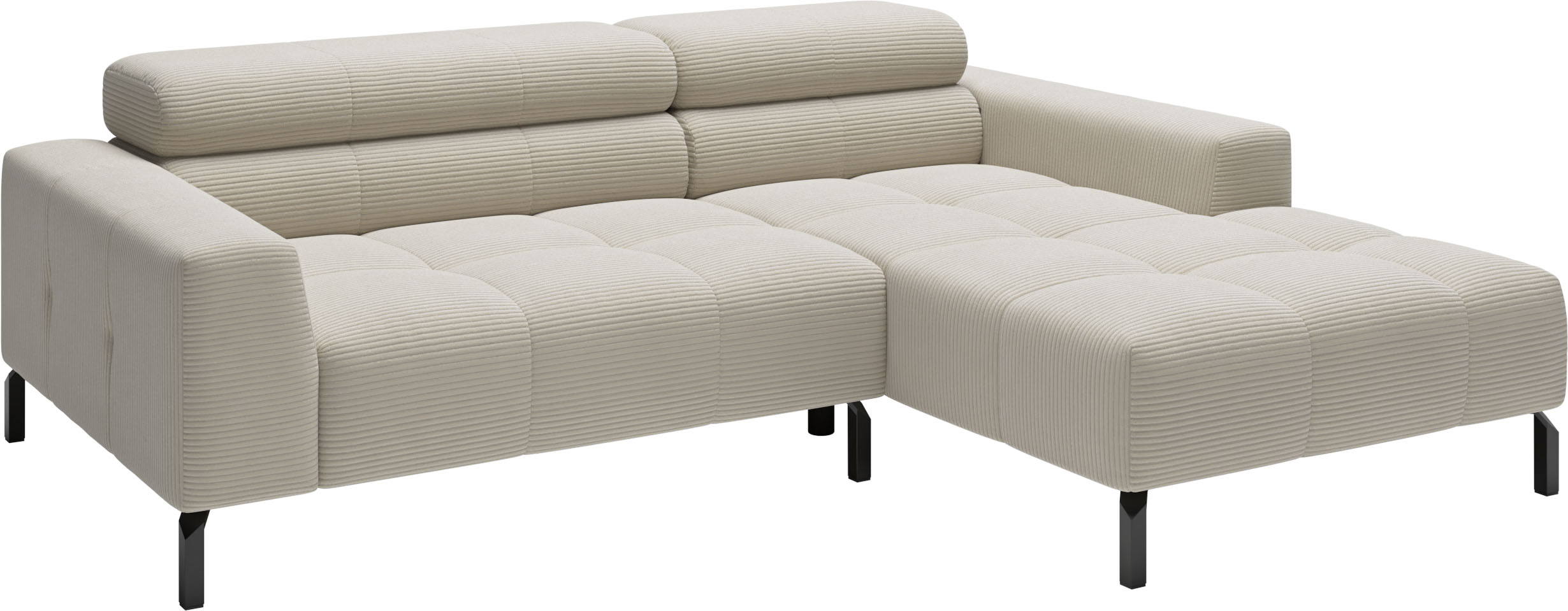 Thumbnail - Home affaire Ecksofa "Ecksofa Claya, L-Form, Kopfteilverstellung, Breite 223 cm" Moderne Steppung, weicher Polsteraufbau...