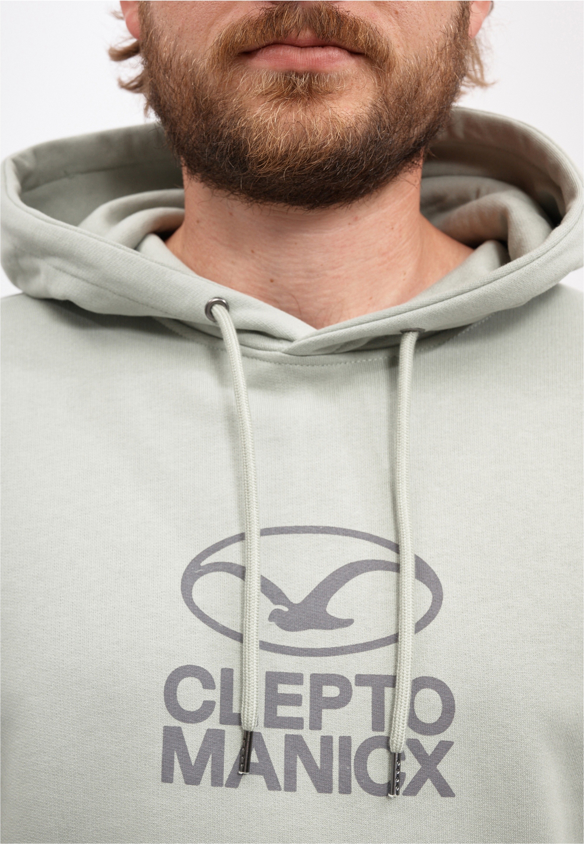Cleptomanicx Kapuzensweatshirt »Möwe Plate«, mit lässigem Frontprint
