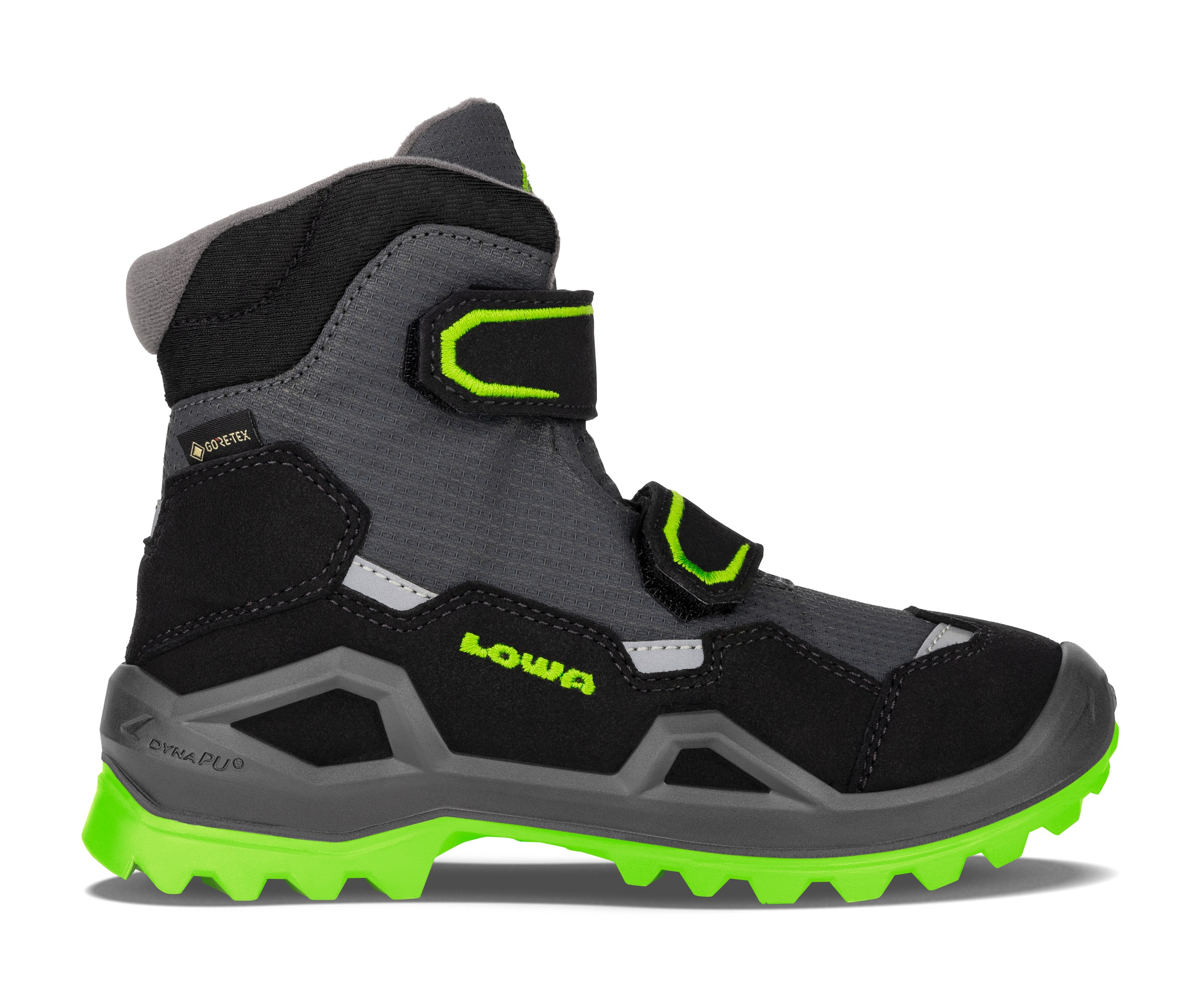 Lowa Winterstiefel »MILO EVO GORE-TEX MID JR«, wasserdicht, gefüttert, mit Klettverschluss